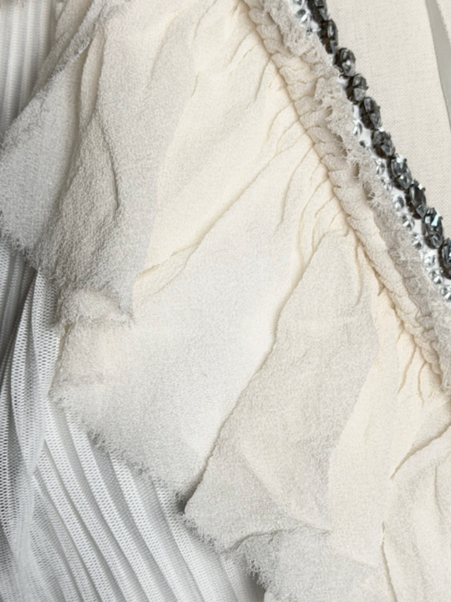 Roberto Cavalli Class 2000s White Ruffled Top