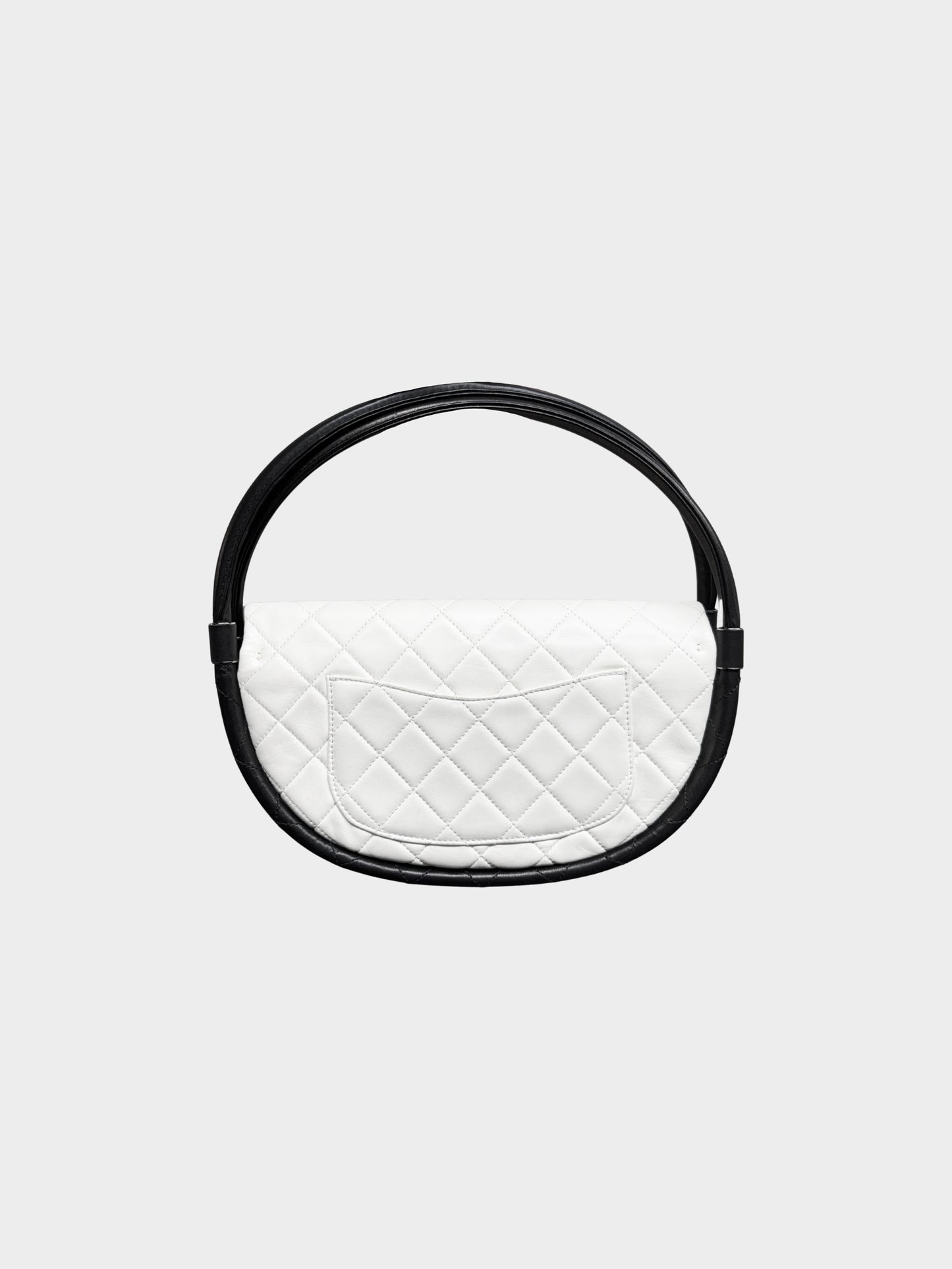 Chanel by Karl Lagerfeld SS 2013 Runway White and Black Hula Bag