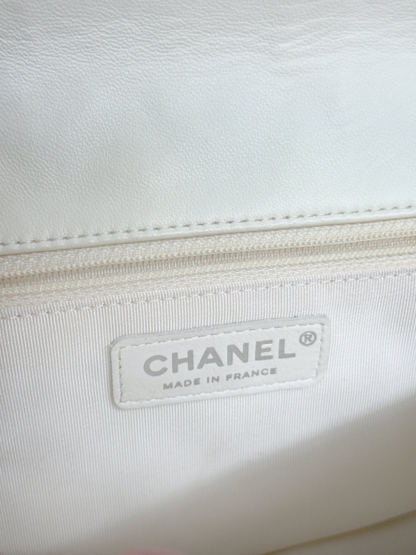 Chanel by Karl Lagerfeld SS 2013 Runway White and Black Hula Bag