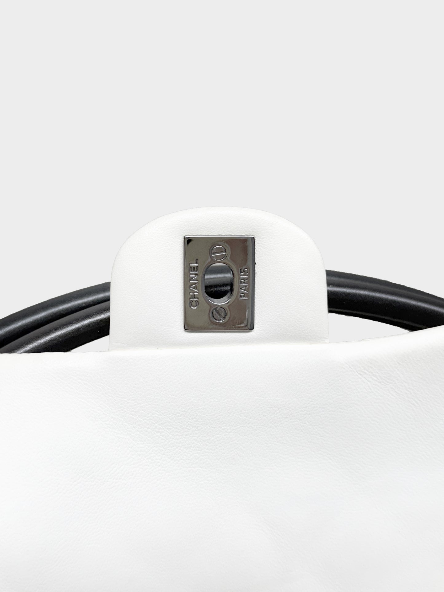 Chanel by Karl Lagerfeld SS 2013 Runway White and Black Hula Bag