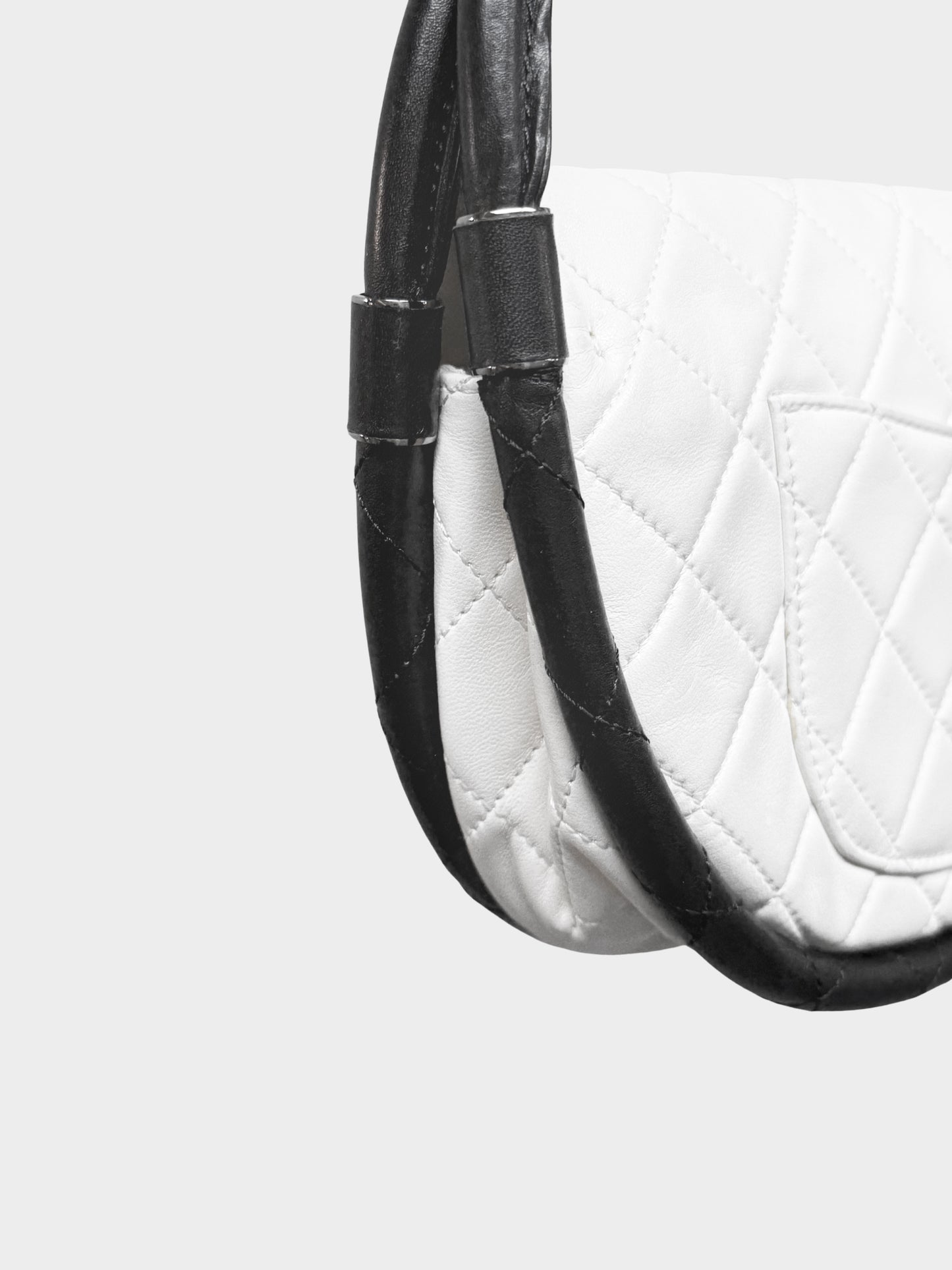 Chanel by Karl Lagerfeld SS 2013 Runway White and Black Hula Bag