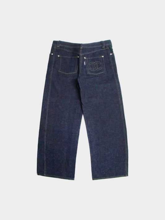 Chanel Vintage 1996 Denim Dark Jeans