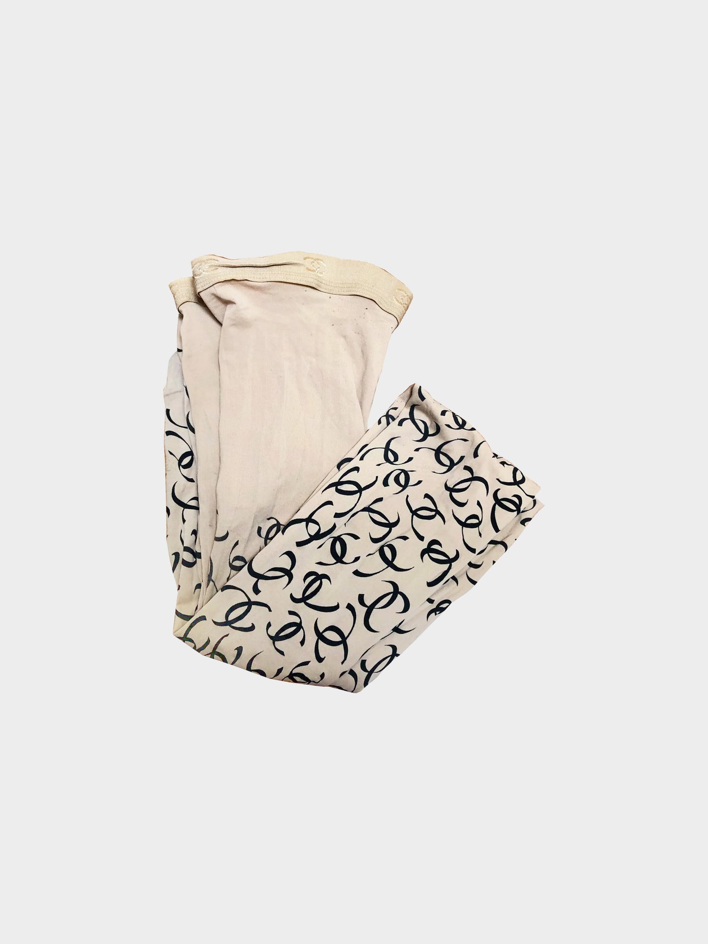 Chanel 1990s Nude CC Stockings