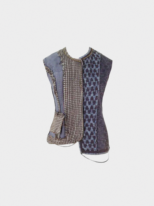Maison Martin Margiela AW 2004 Distressed Pattern Vest Top