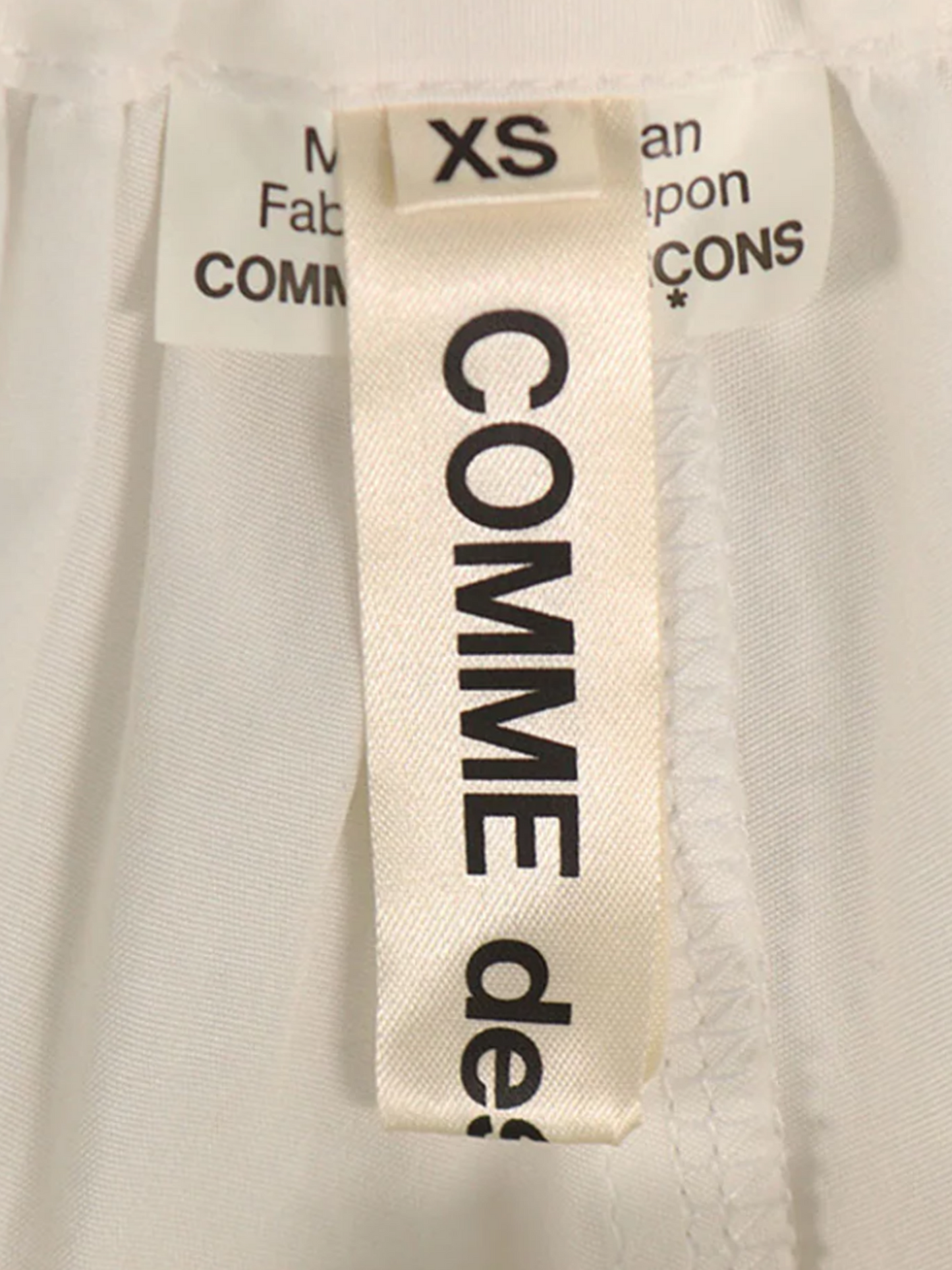 Comme des Garçons AW 2018 Cream Tiered Ruffle Skirt