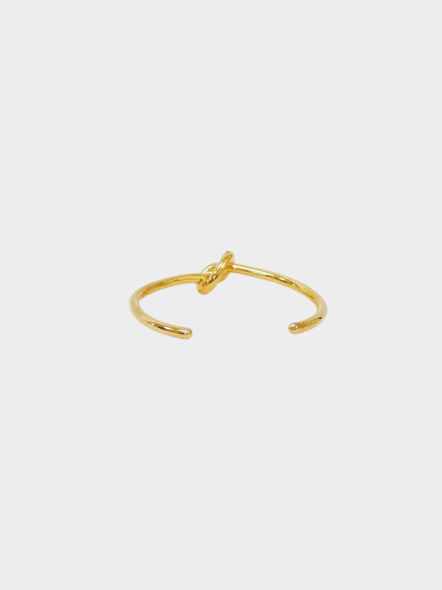 Celine 2010s Gold Knot Cuff Bracelet