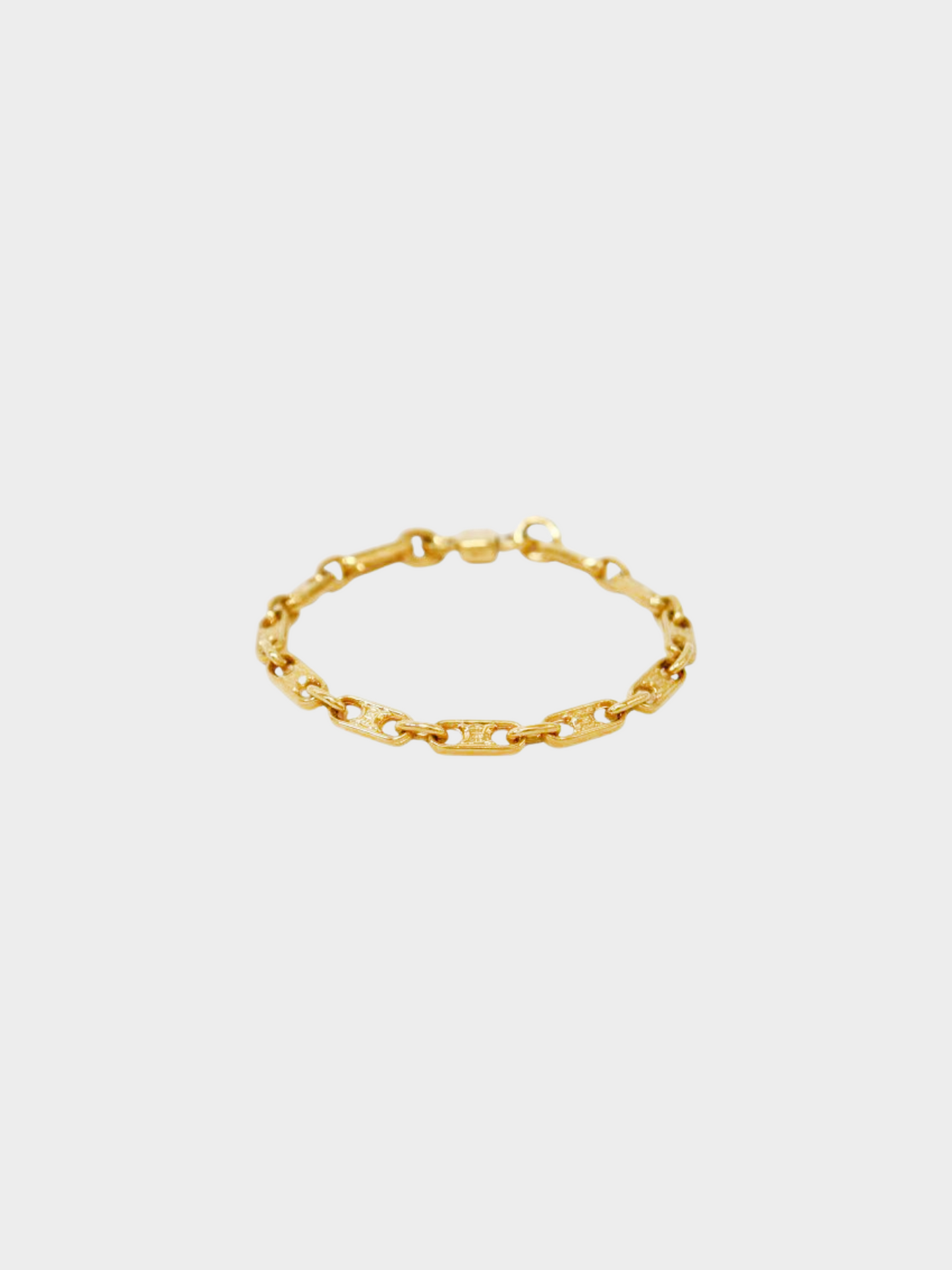 Celine 2000s Gold Chain Branson Bracelet