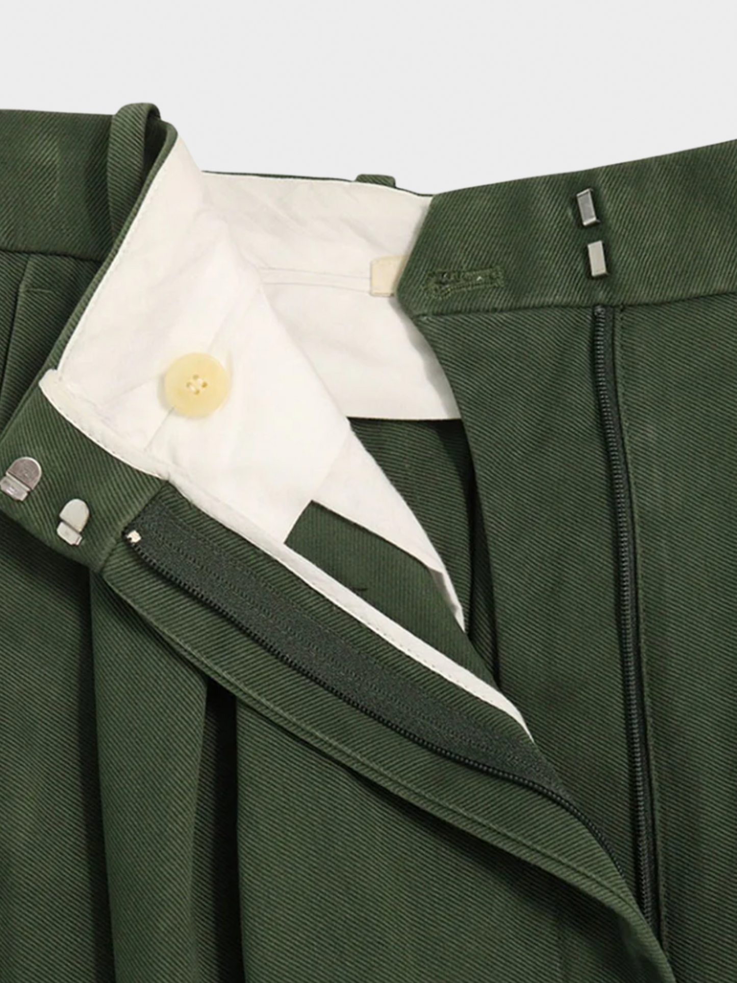 Celine by Phoebe Philo 2000s Green Cotton Cargo Pants