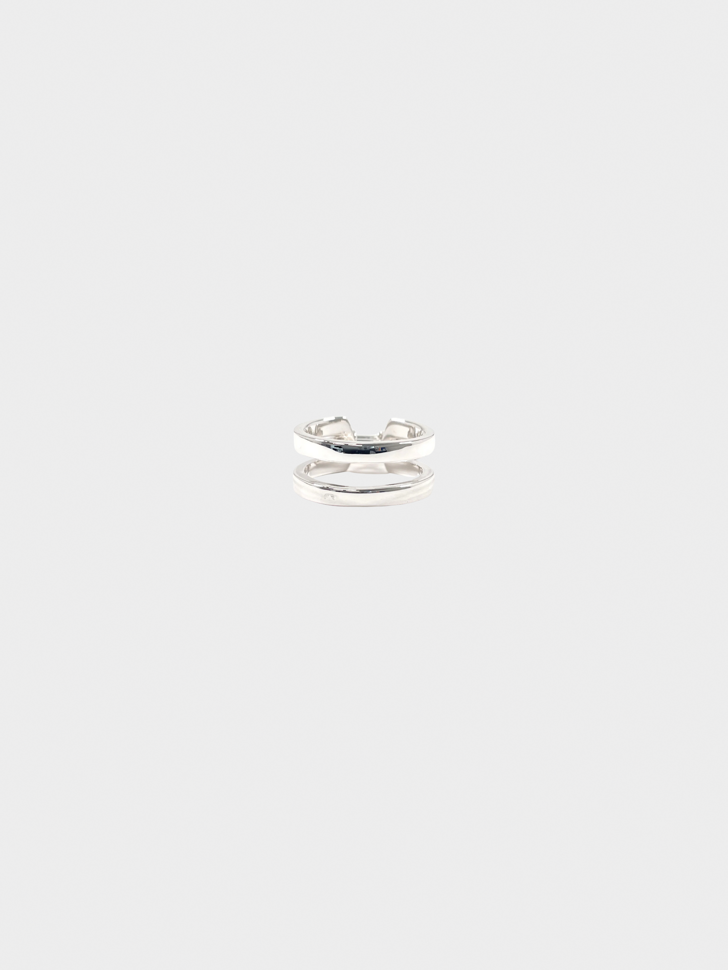 Celine 2000s Silver Macadam Ring