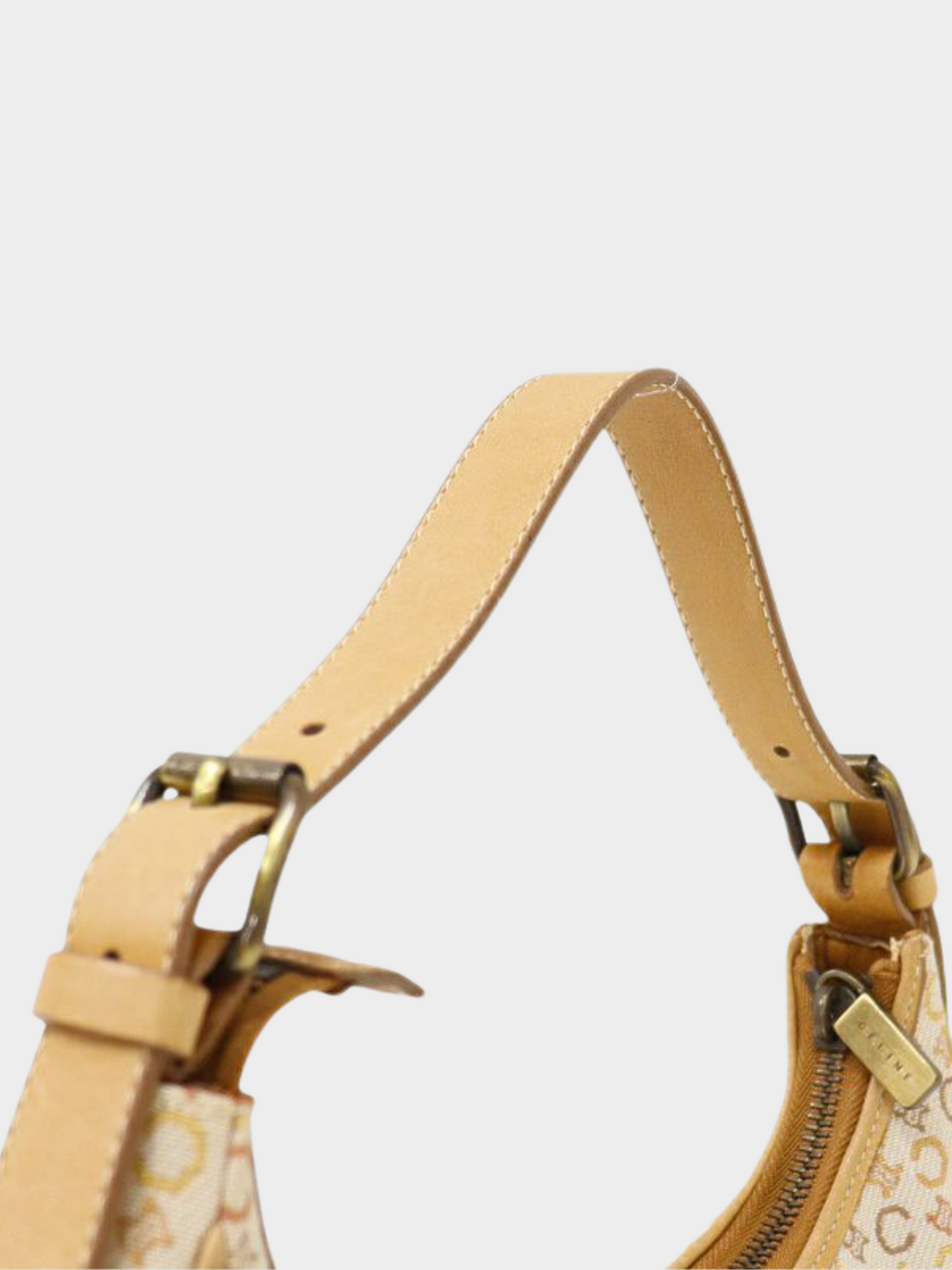 Celine 2000s Beige C Macadam One-Shoulder Bag
