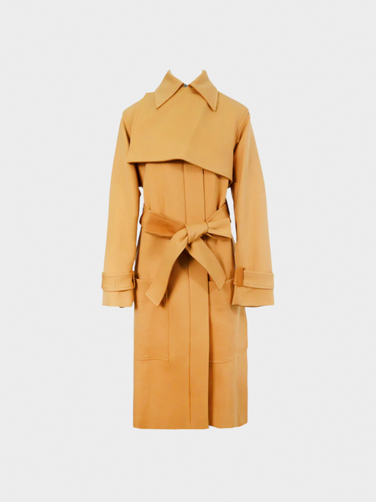 Celine by Phoebe Philo 2000s Brown Long Trench Coat