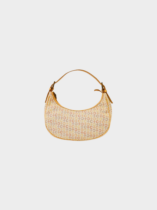 Celine 2000s Beige C Macadam One-Shoulder Bag