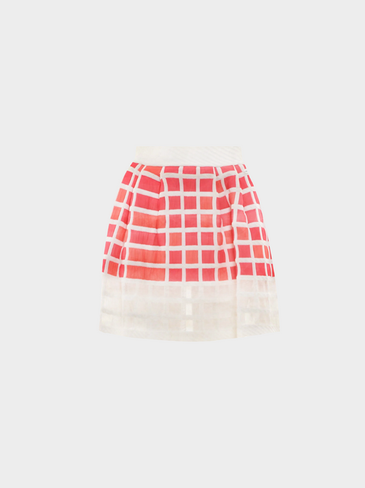 Chanel by Karl Lagerfeld SS 2013 Pink Cube Mini Skirt