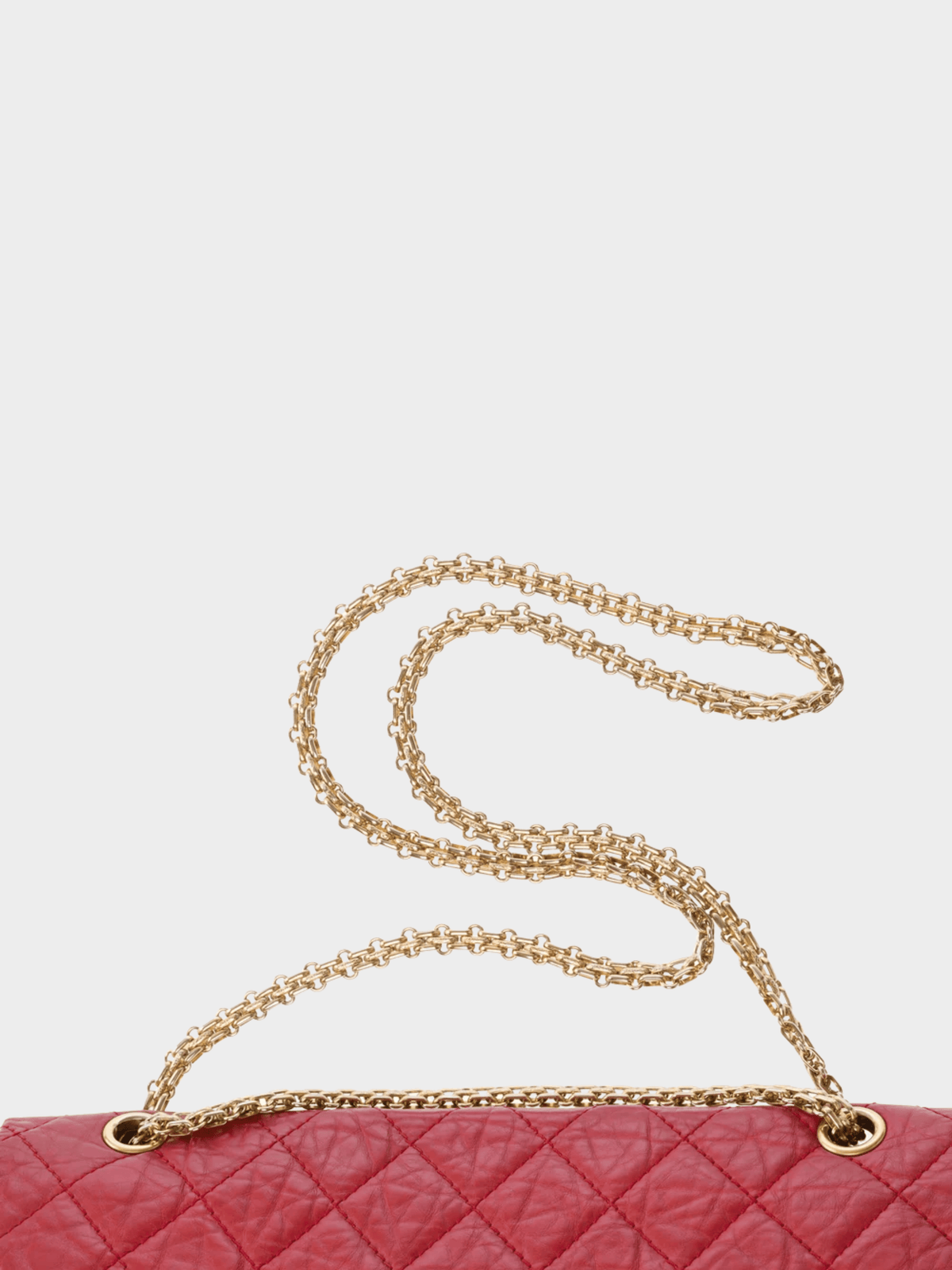 Chanel 2011 Red Lambskin Large 2.55 Bag