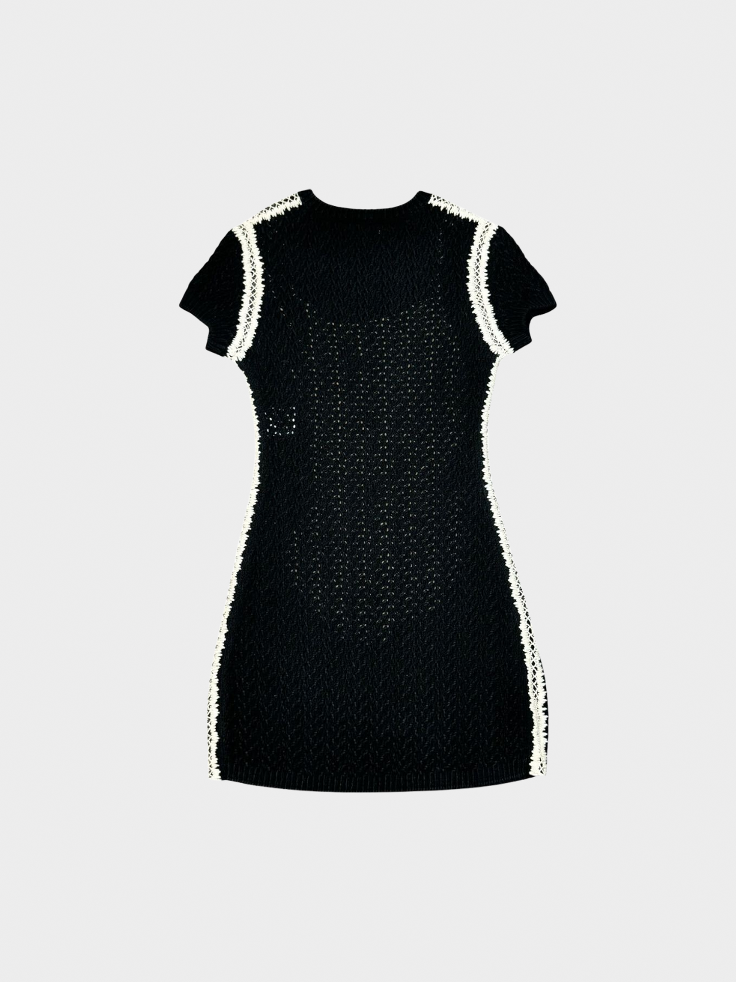 Chanel Cruise 2022 Black Knitted Mini Dress
