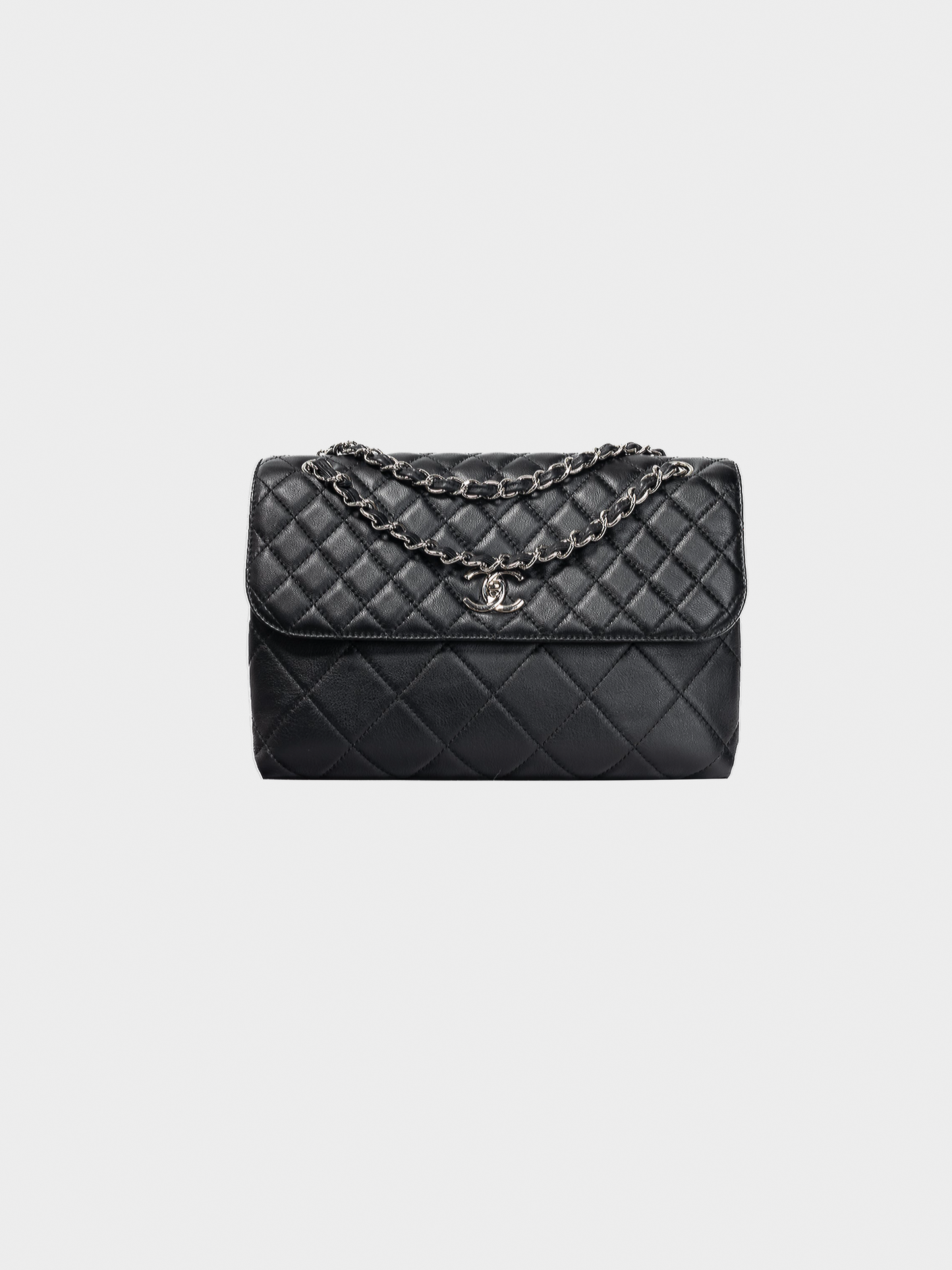 Chanel Cruise 2012 In the Business Flap Noir Leather Quilted Shoulder Bag