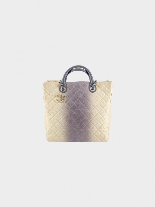 Chanel 2013 Caviar Ombre Shopping Tote Grey