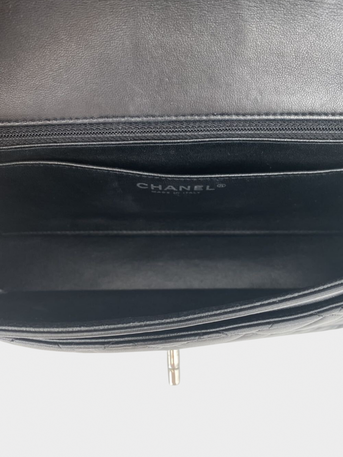 Chanel 2010s Black Quilted Lambskin Valentine Crystal Charms Medium Single Flap Bag