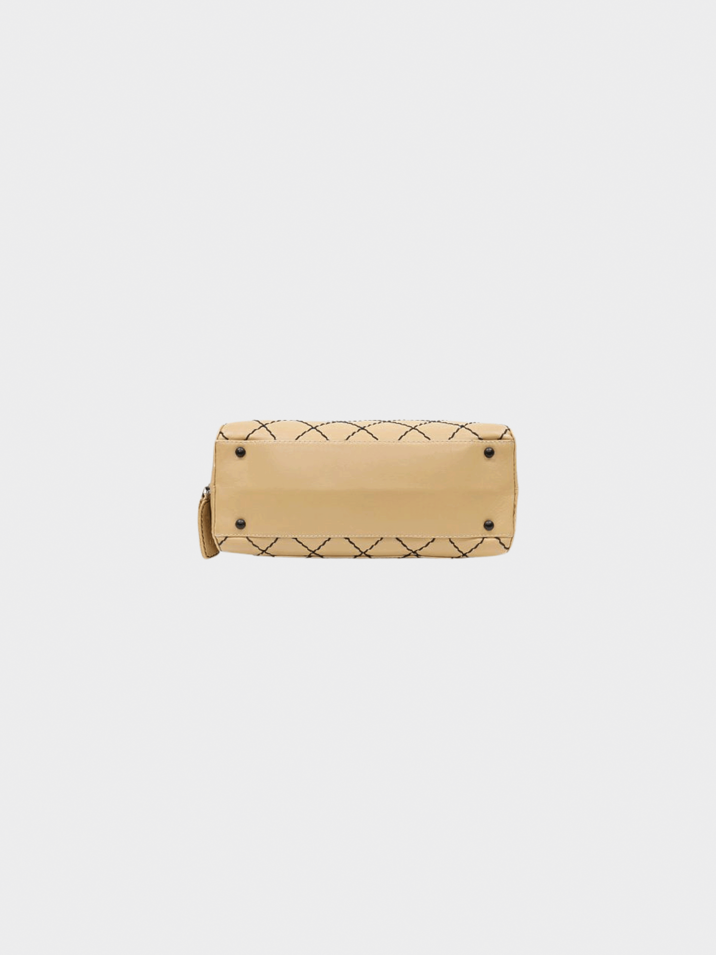 Chanel 2000s Beige Wild Stitch Handbag