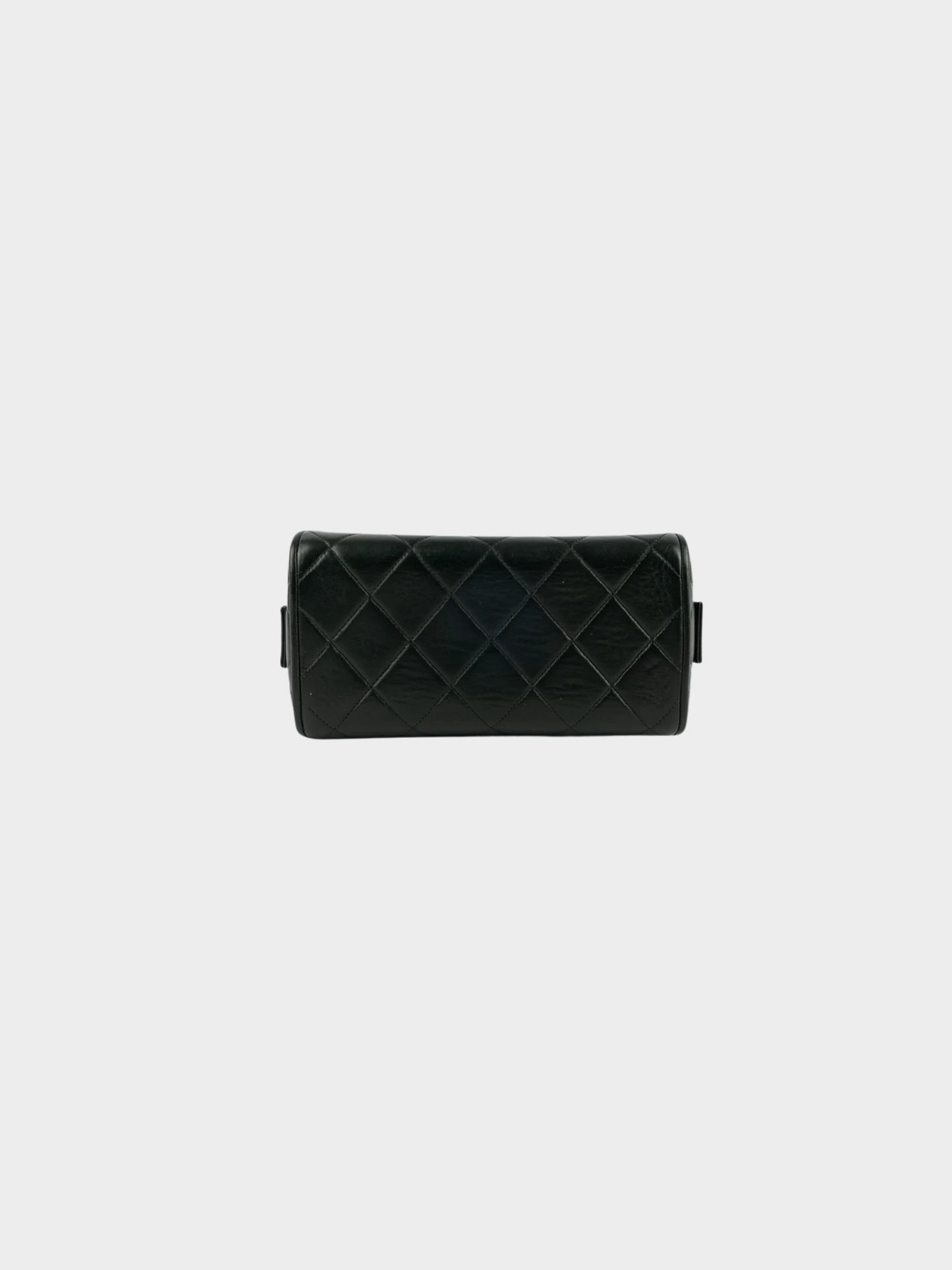 Chanel Fall 1996-1997 Black Leather Box Bag