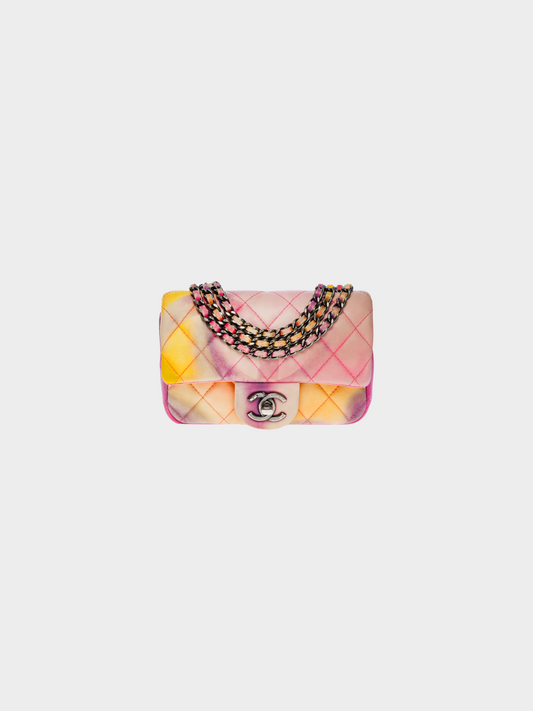 Chanel 2015 Mini Multicoloured Flower Power Extra Flap Bag