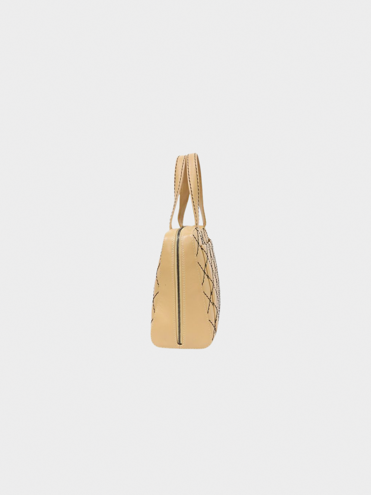Chanel 2000s Beige Wild Stitch Handbag