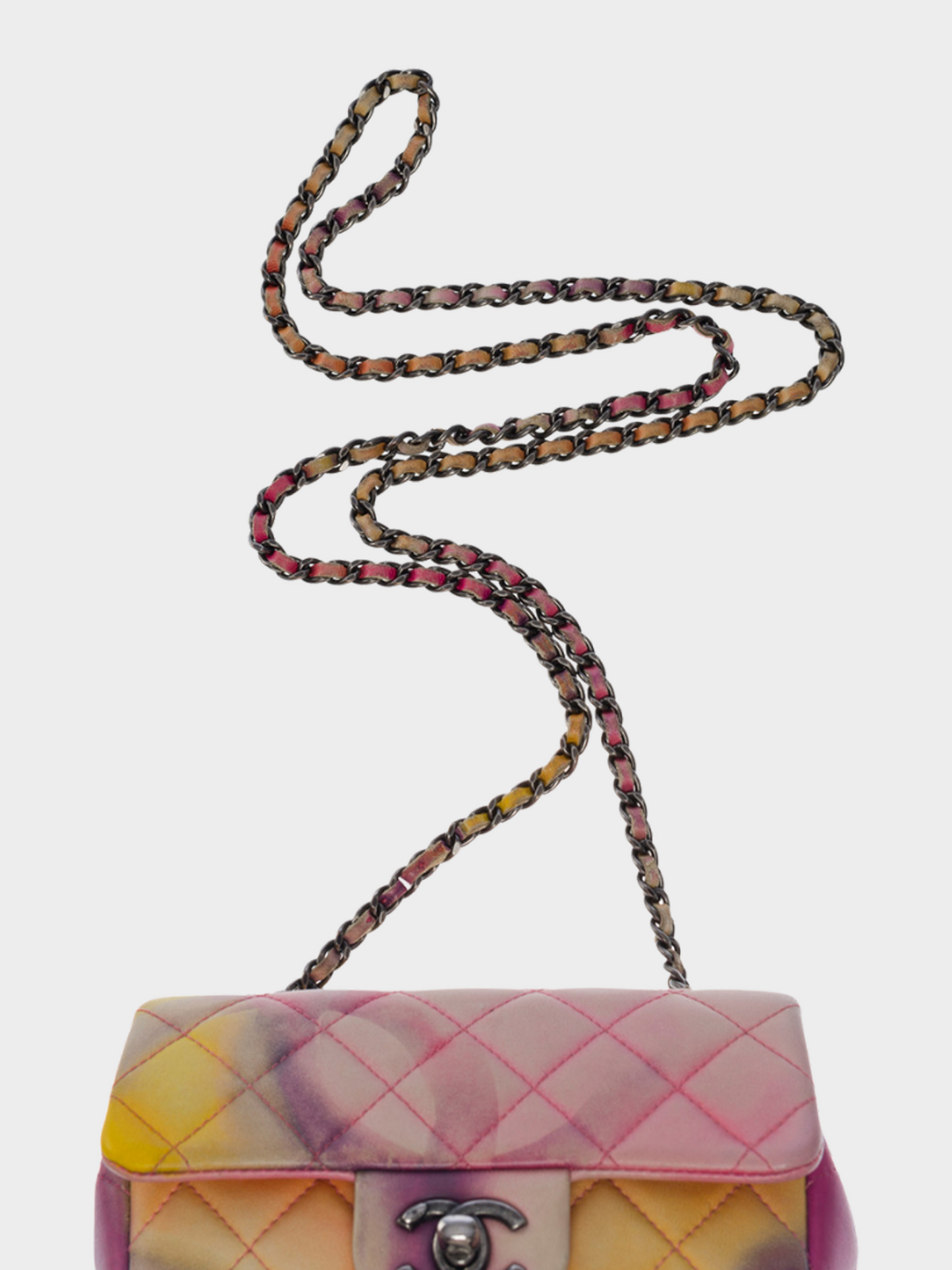 Chanel 2015 Mini Multicoloured Flower Power Extra Flap Bag