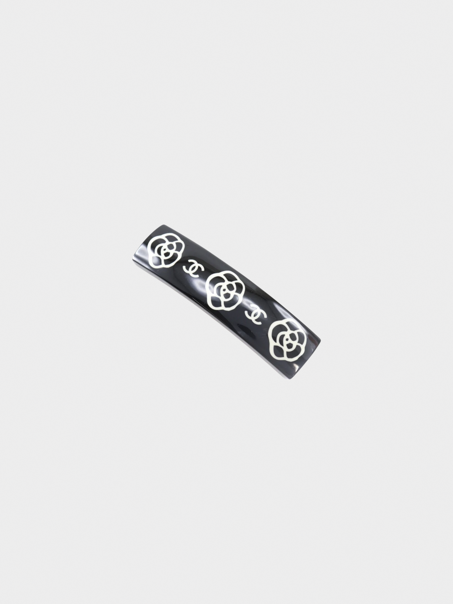 Chanel 2000S Black Coco Mark Valletta Barrette