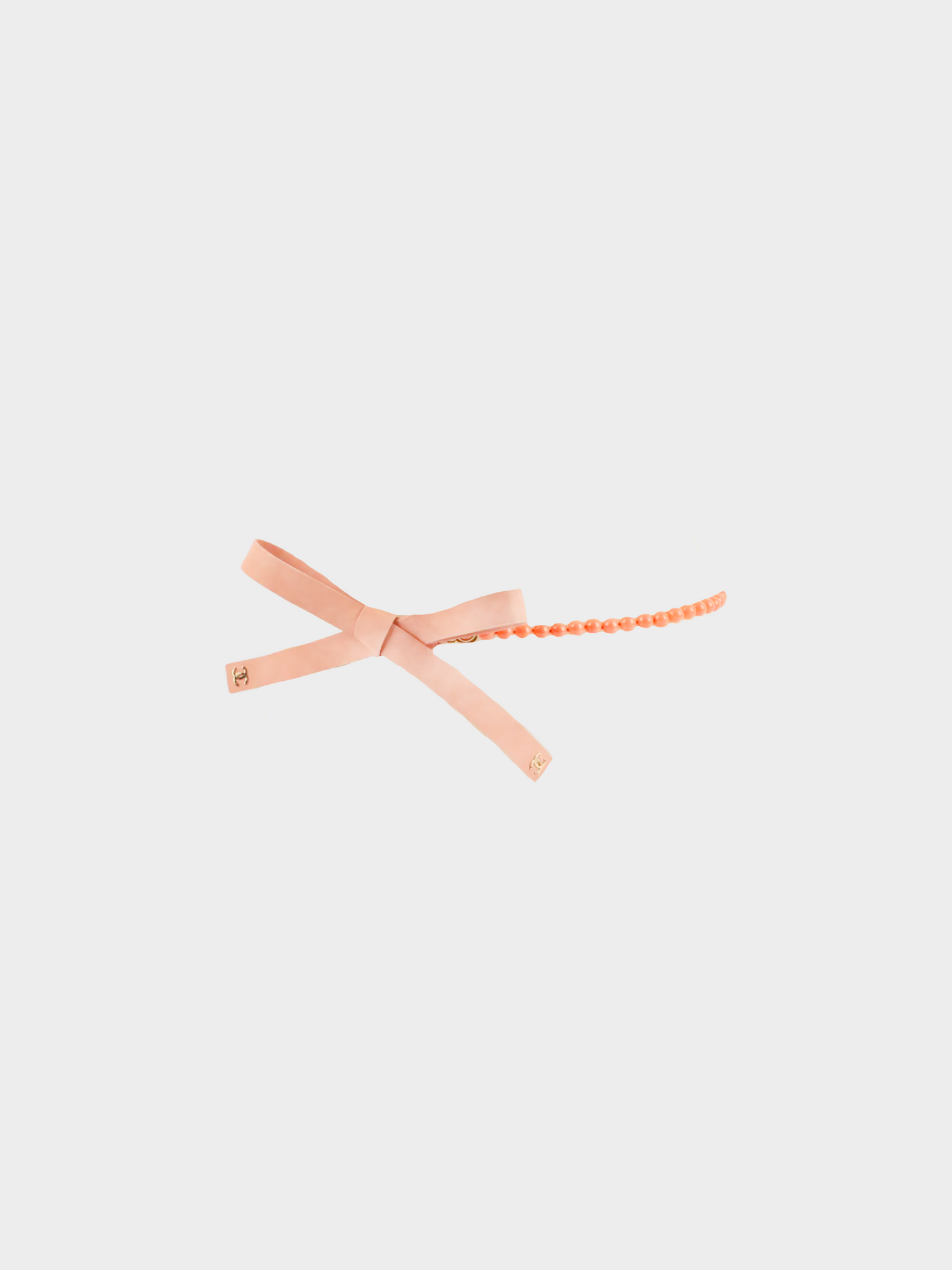 Chanel by Virginie Viard SS 2022 Pink leather with Pink Pearls Belt