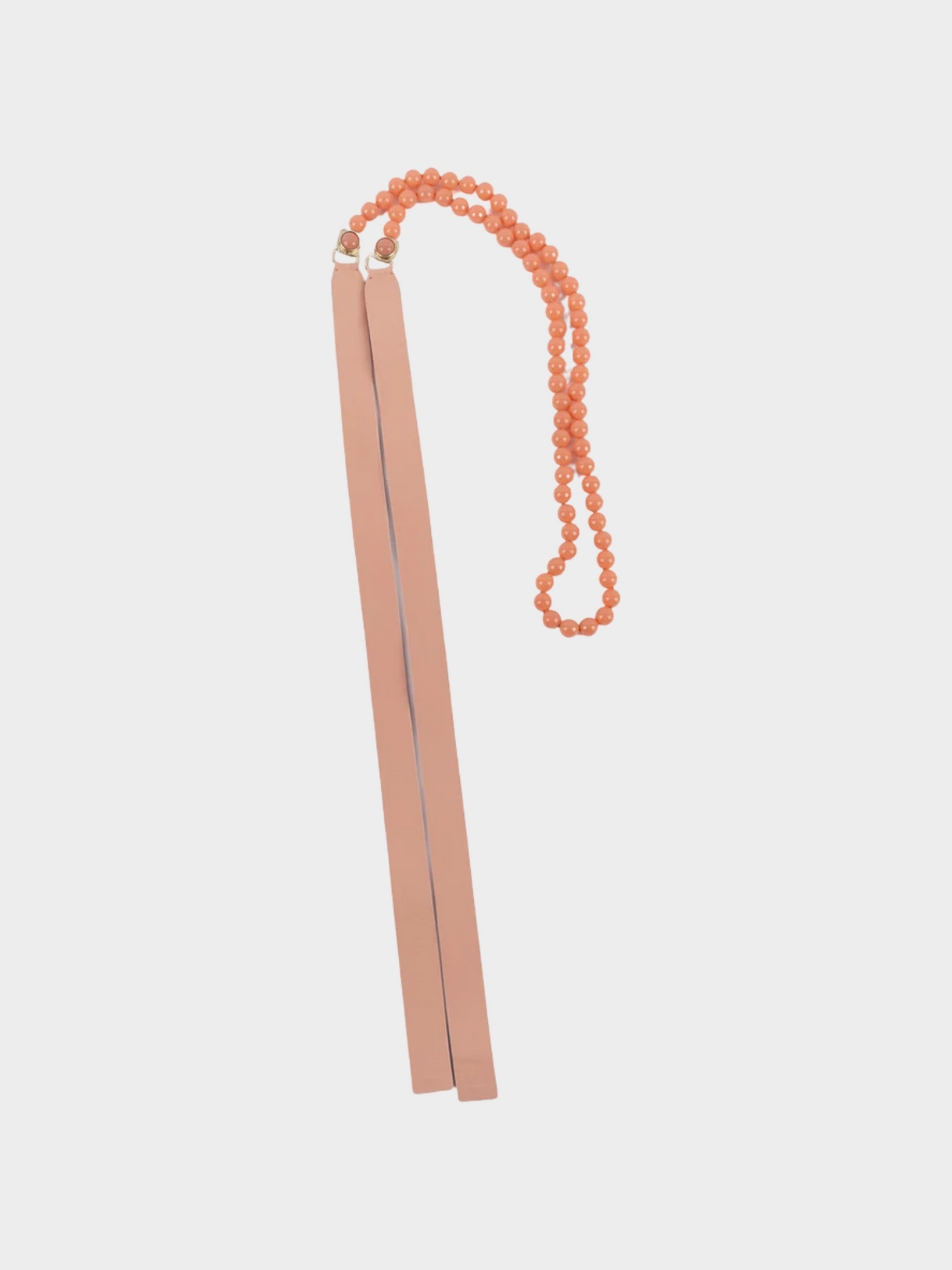 Chanel by Virginie Viard SS 2022 Pink leather with Pink Pearls Belt