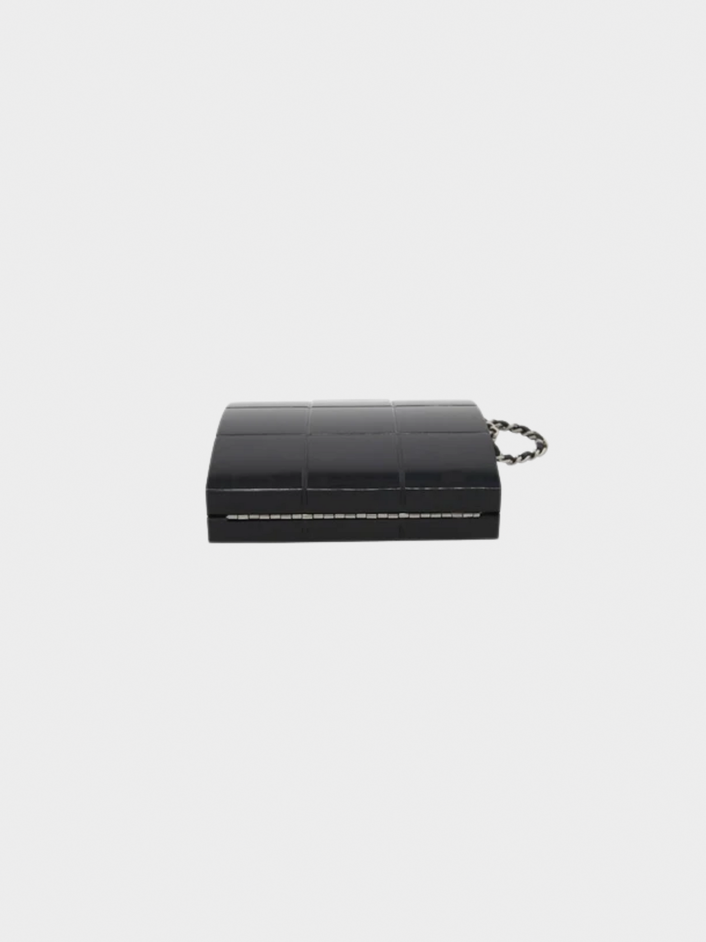 Chanel SS 2002 Black Lucite Minaudiere Clutch