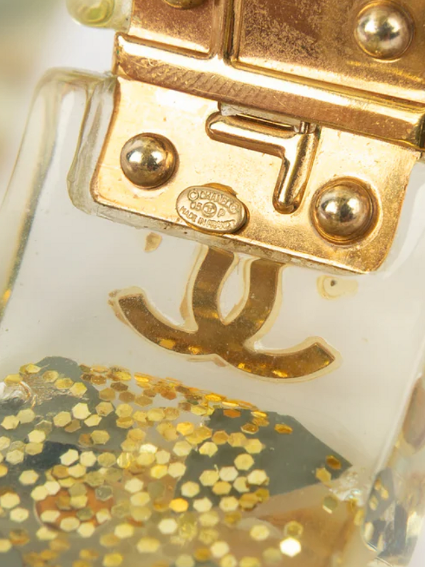Chanel Spring 2003 Lucite Sequins Bracelet