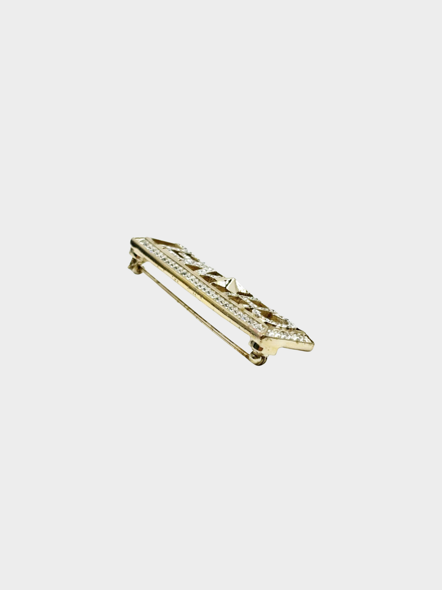 Chanel Cruise 2017 Champagne Gold Logo Star Brooch