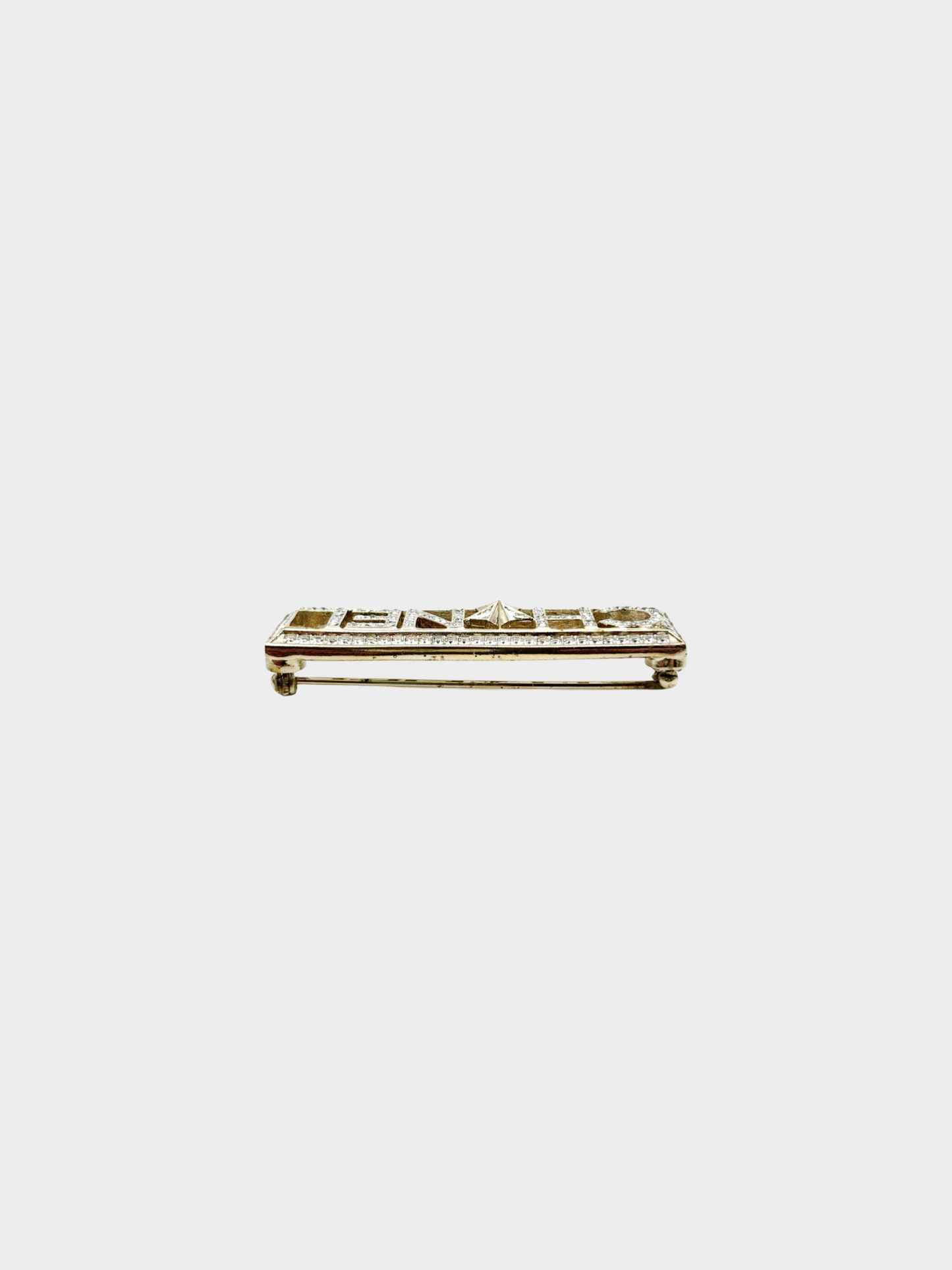 Chanel Cruise 2017 Champagne Gold Logo Star Brooch