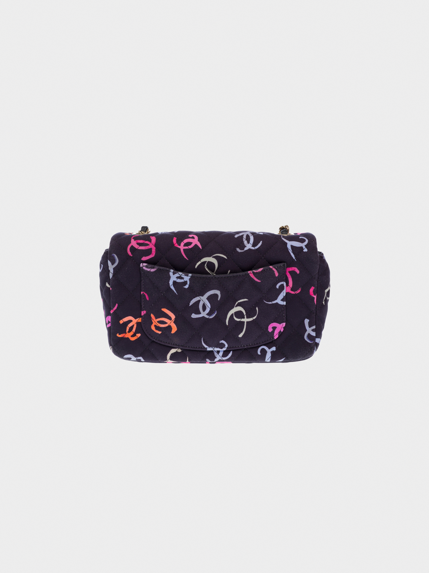 Chanel SS 2024 Multicolour Printed CC Mini Classic Flap Bag