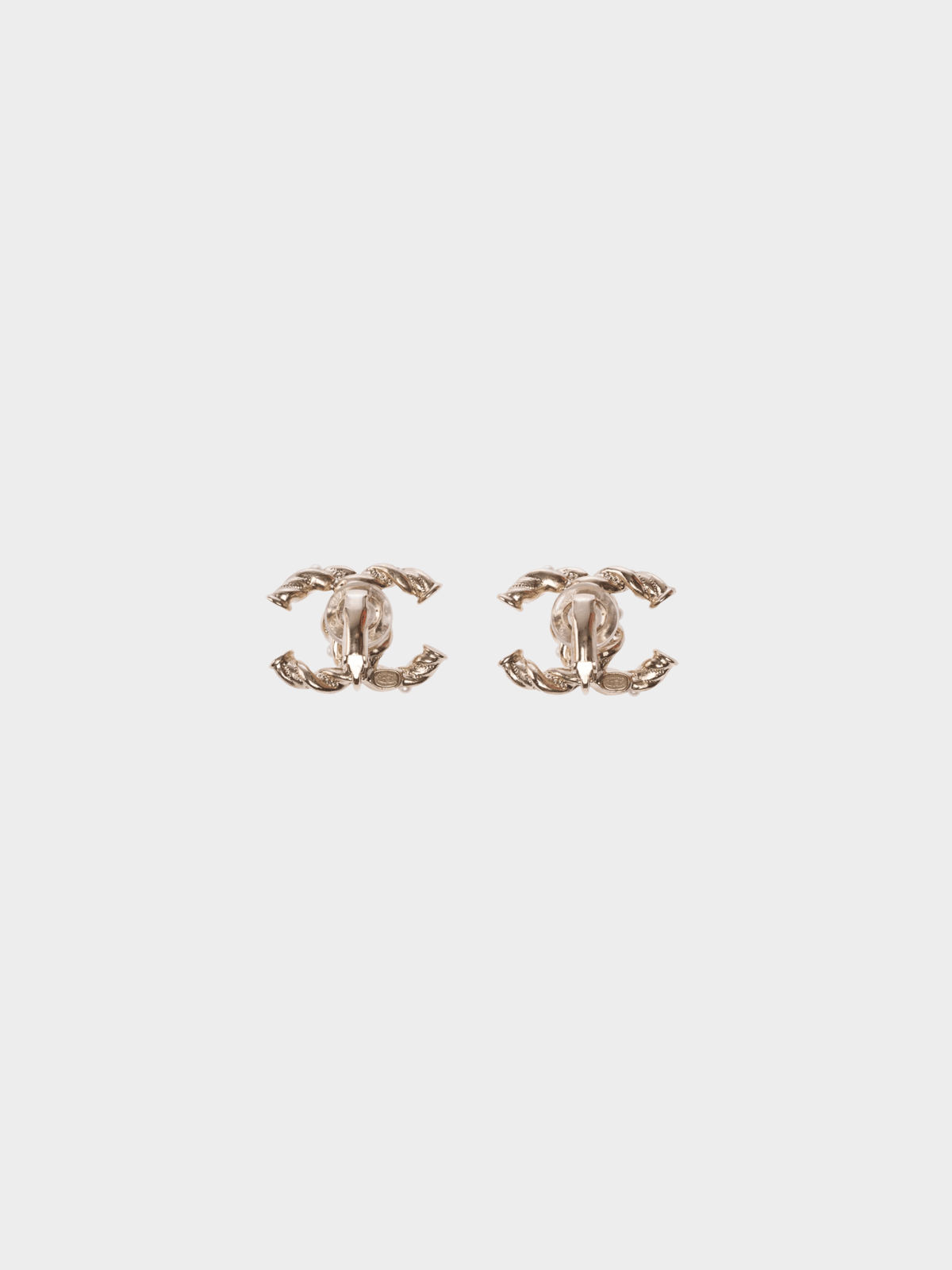 Chanel 2000s Gold Pearl and Pink Beaded Earrings