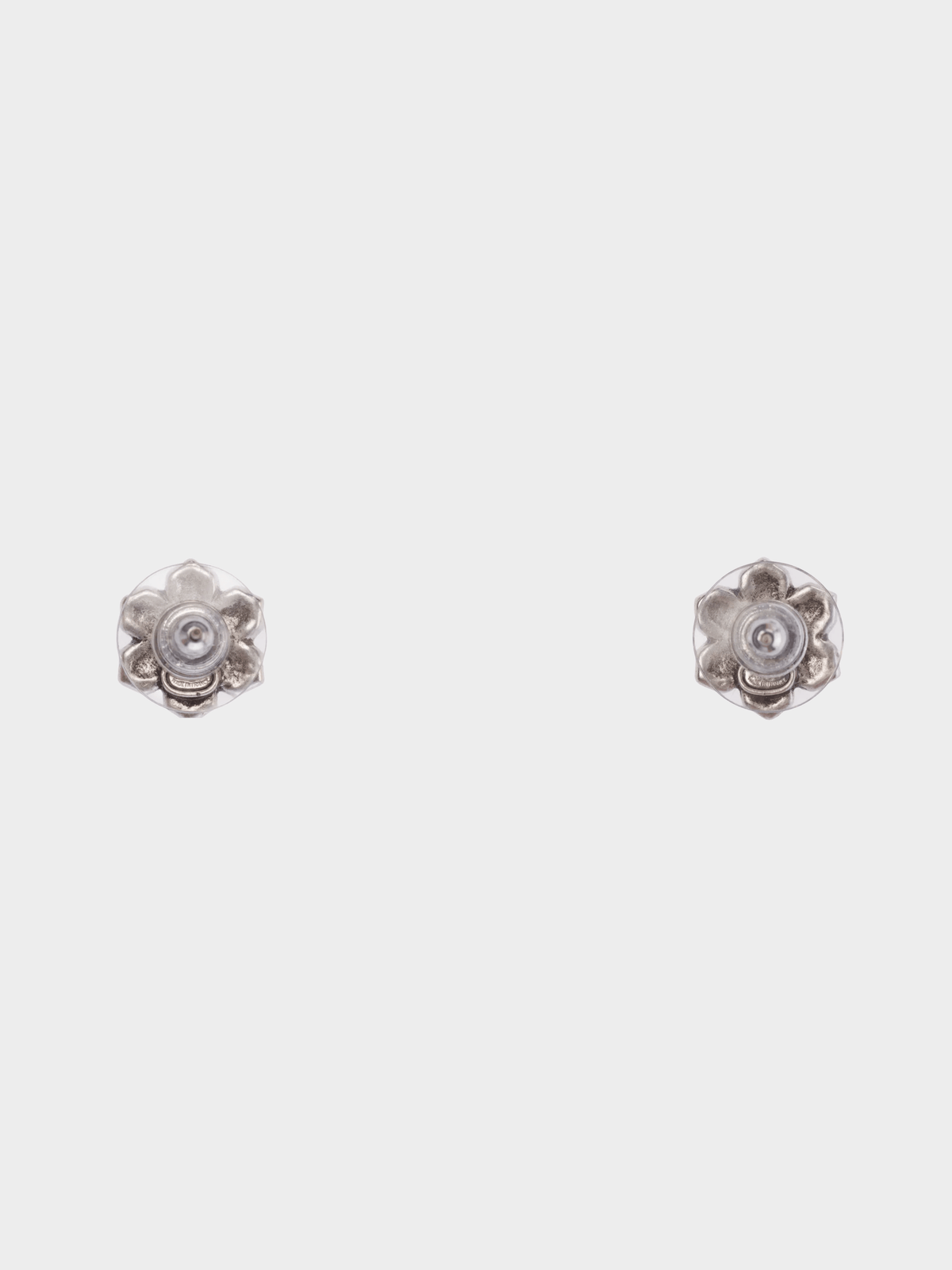 Chanel 2000s Silver Snowflake Earrings