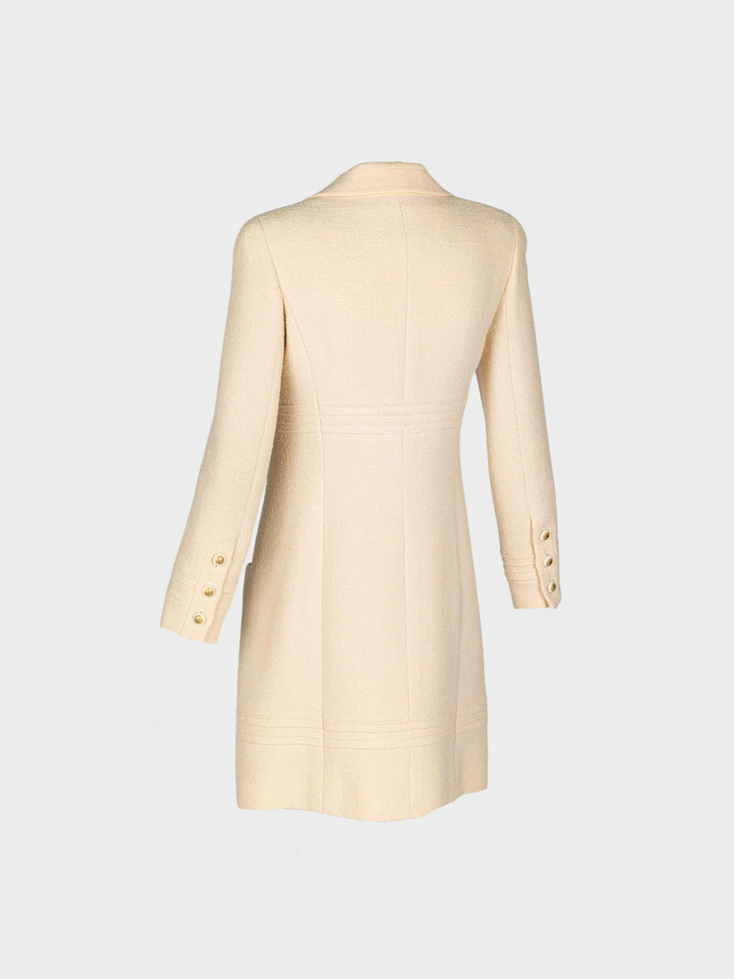 Chanel 1999 Cream Bouclé Wool Jacket