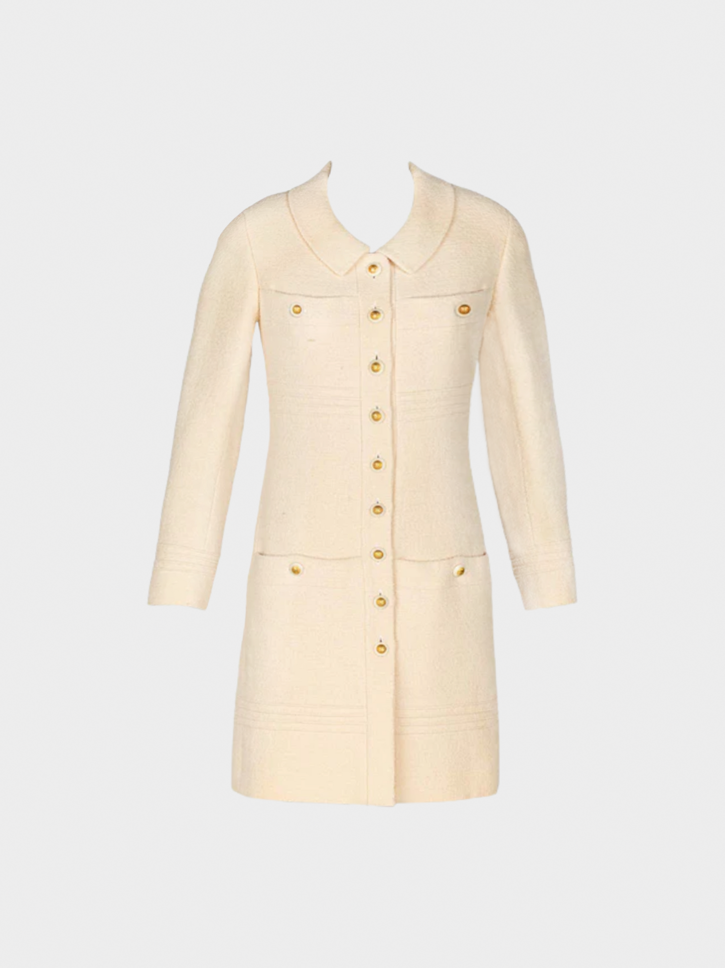 Chanel 1999 Cream Bouclé Wool Jacket