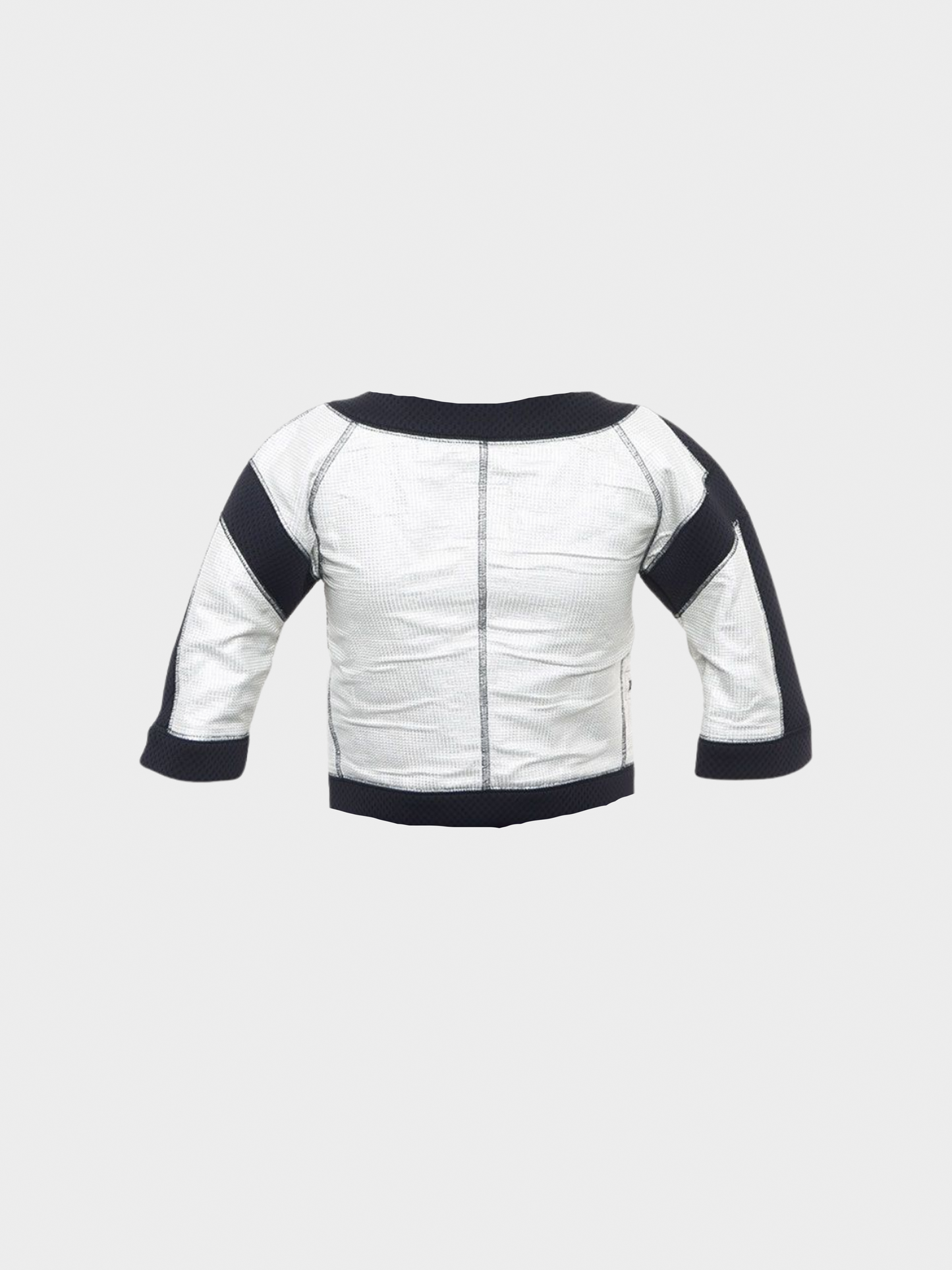Chanel Sports 2007 Silver Cropped Mini Jacket