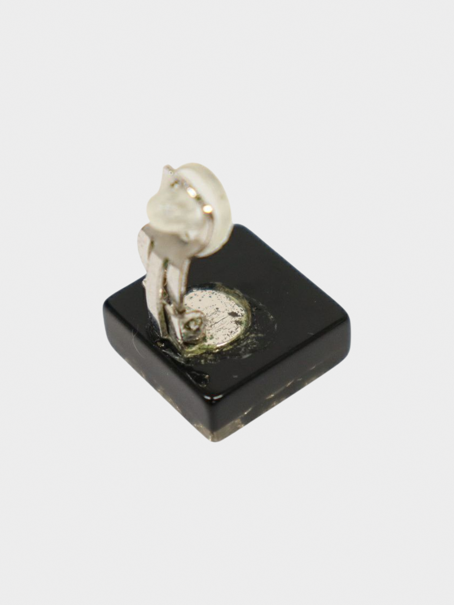 Chanel 2005 Black Coco Sqaure Earrings