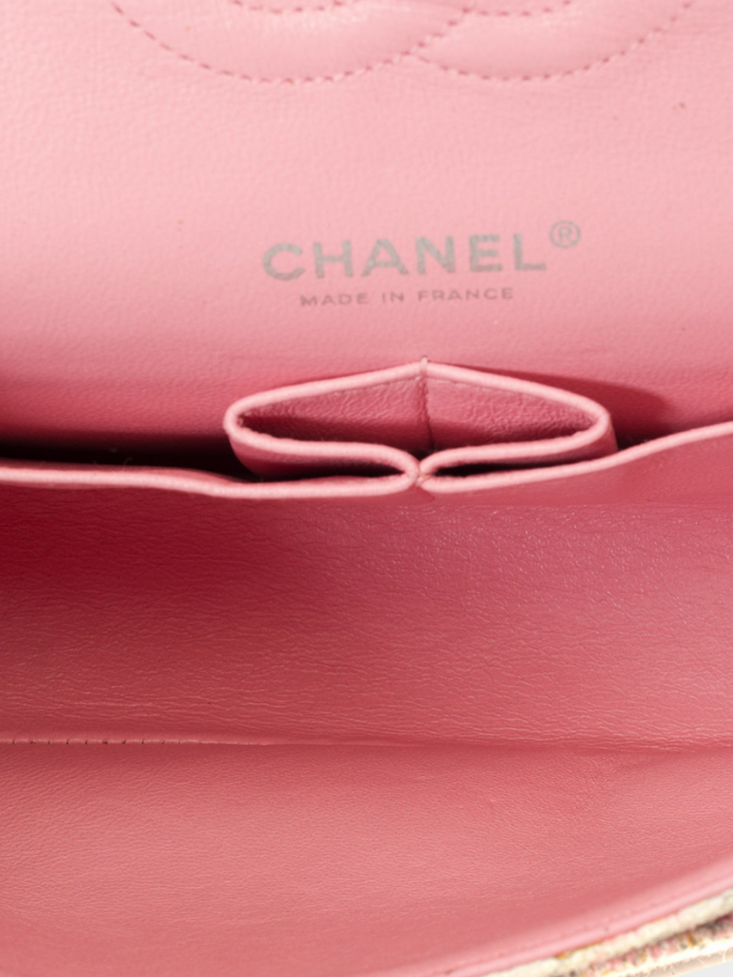 Chanel 2008-2010 Pastel Camellia Double Flap Shoulder Bag