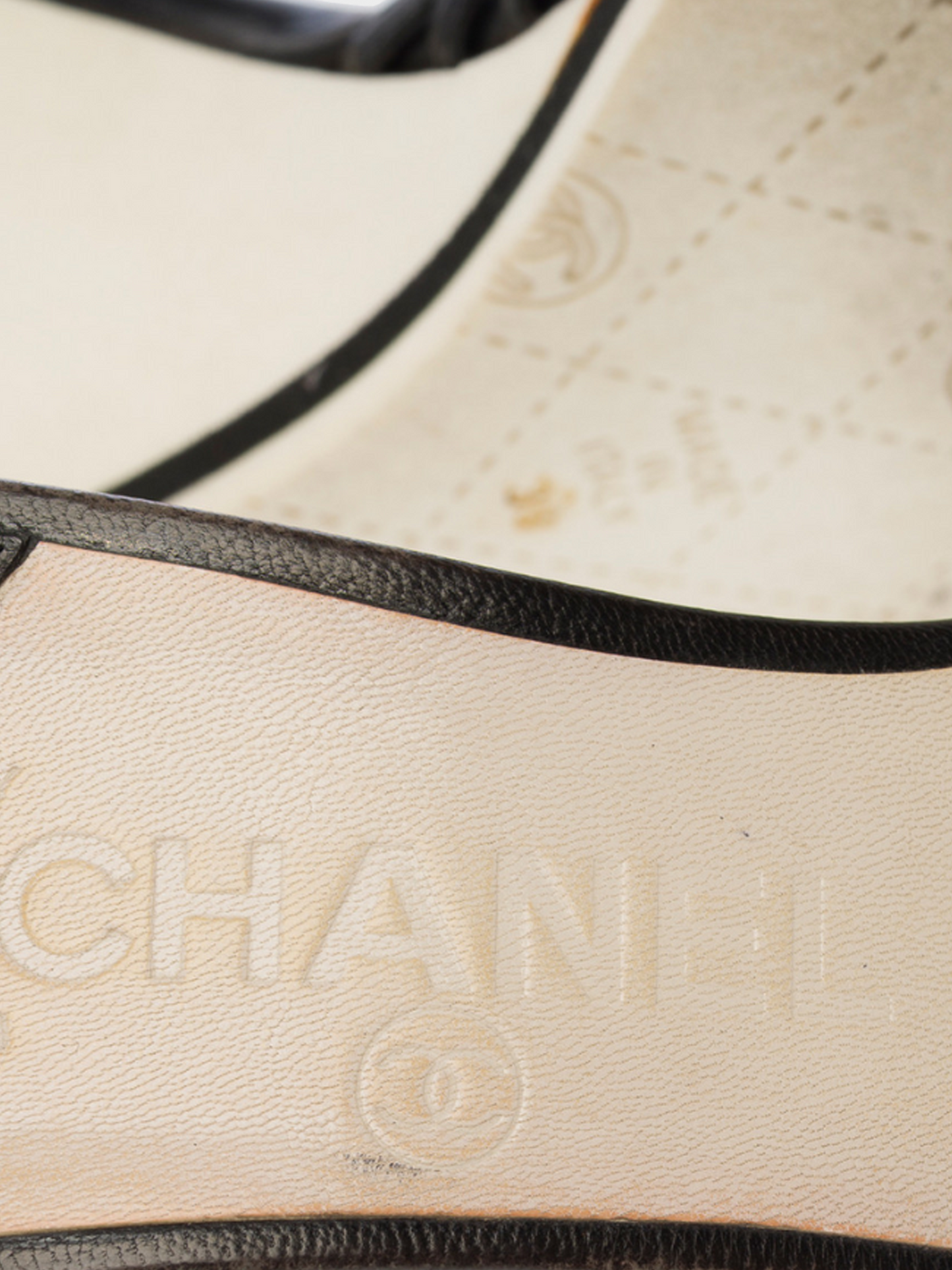 Chanel 2010s Black Leather Camellia Wedge Sandals