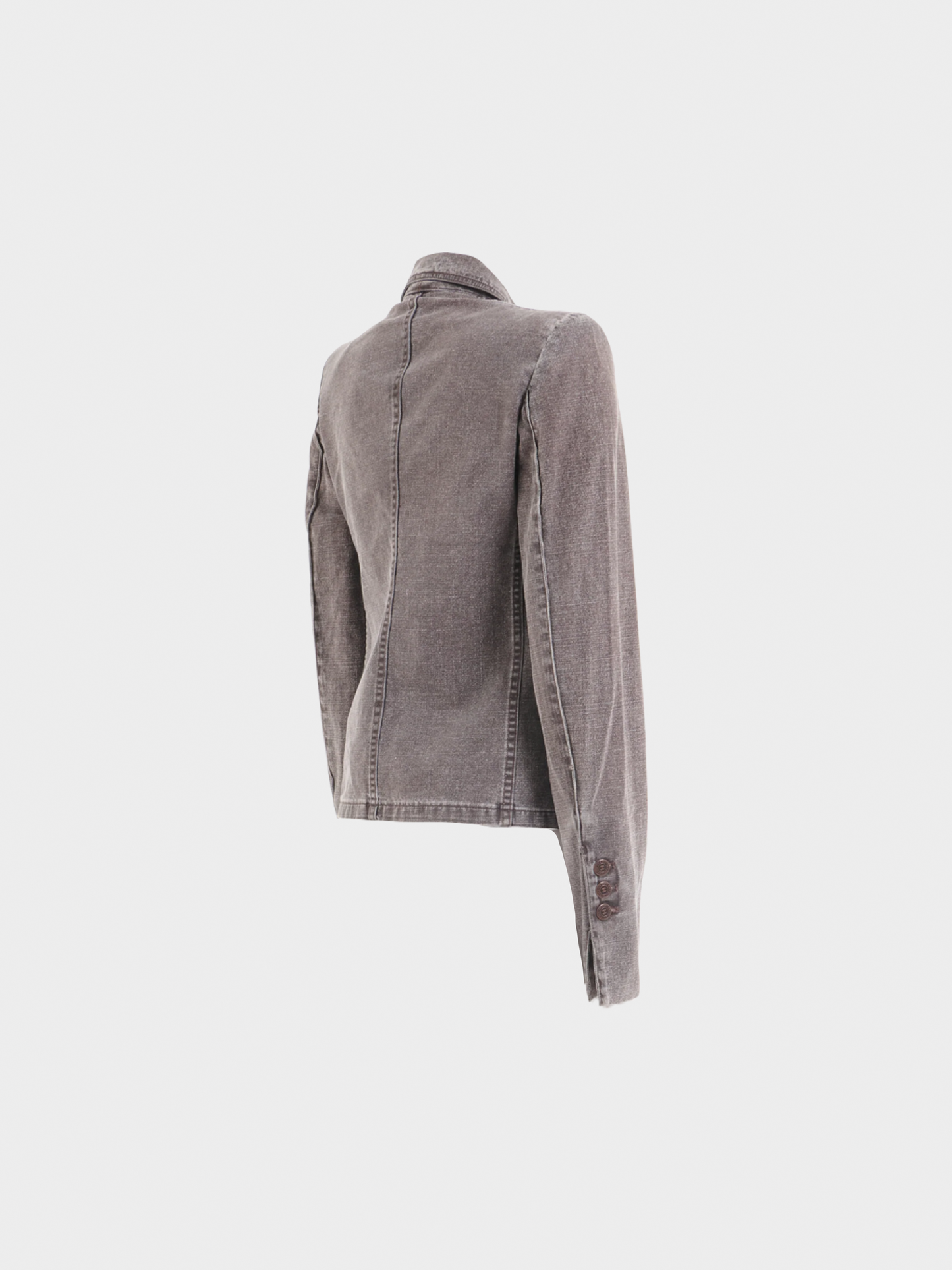 Chanel by Karl Lagerfeld SS 2002 Brown Slater Denim Jacket
