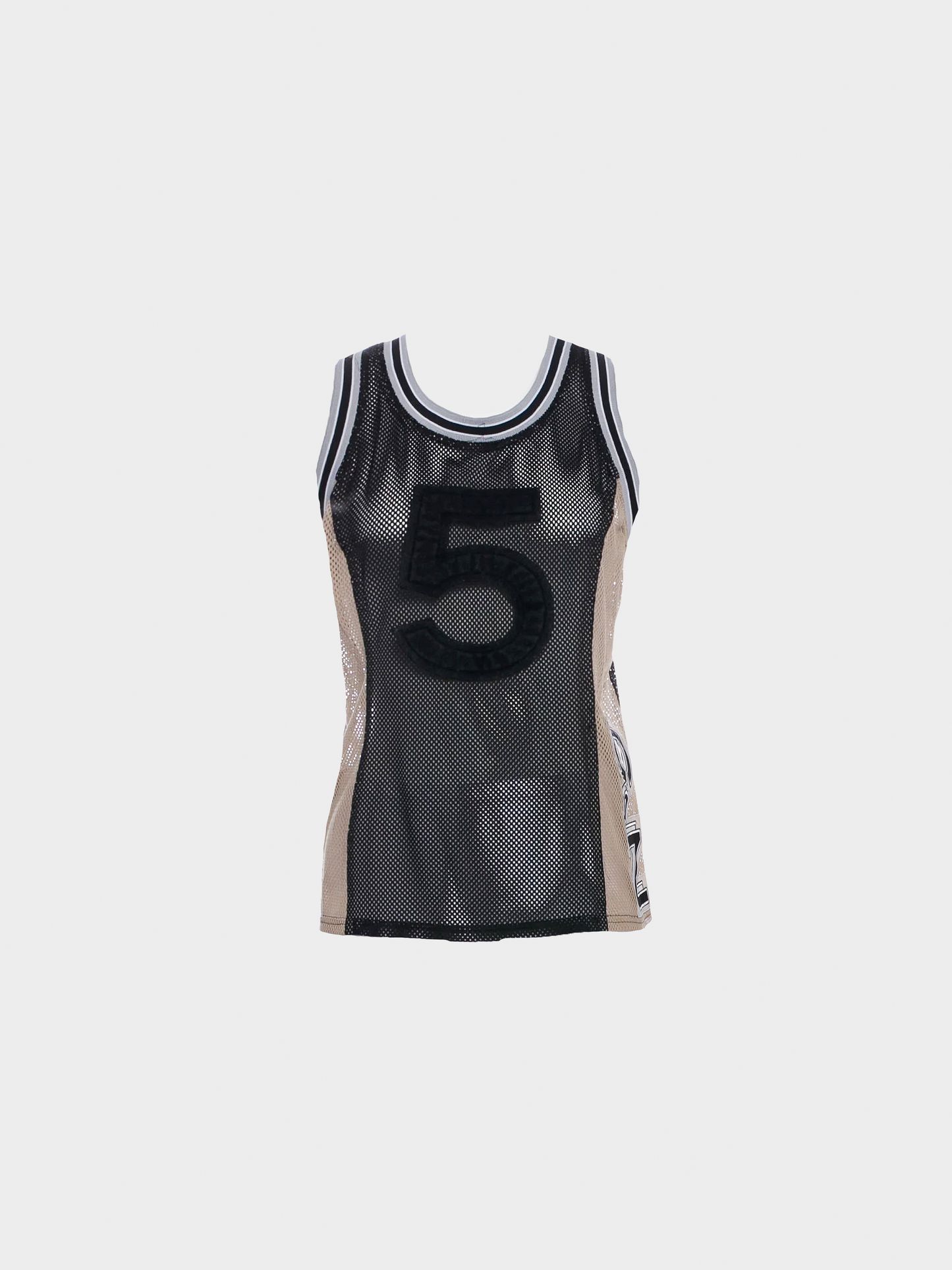 Chanel 2004 Black Sport Mesh Top