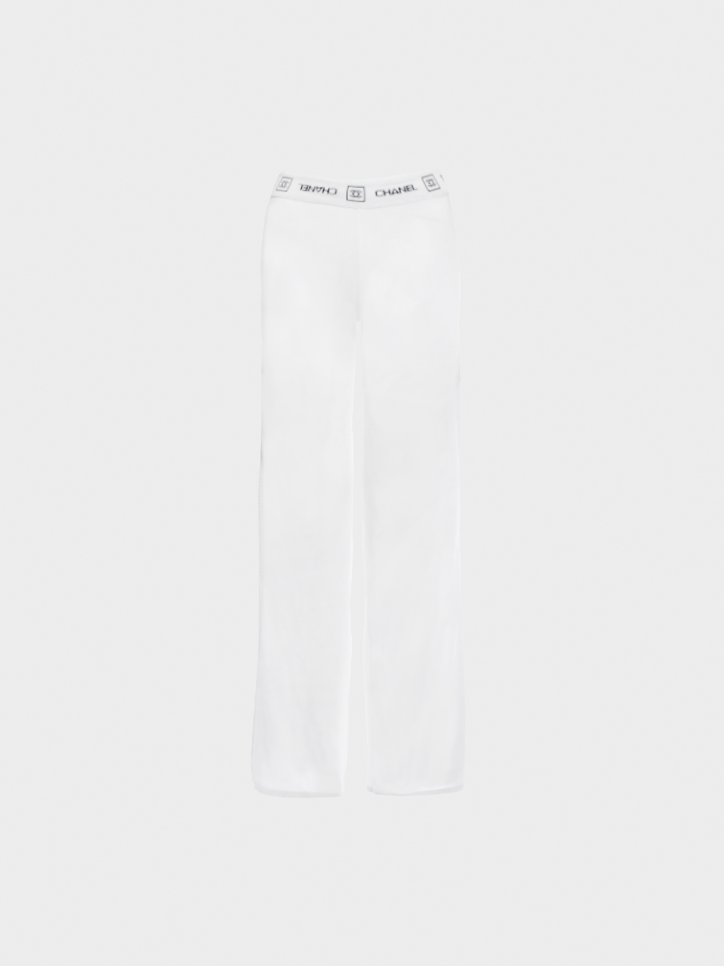Chanel Cruise 2007 White Mesh Sweatpants