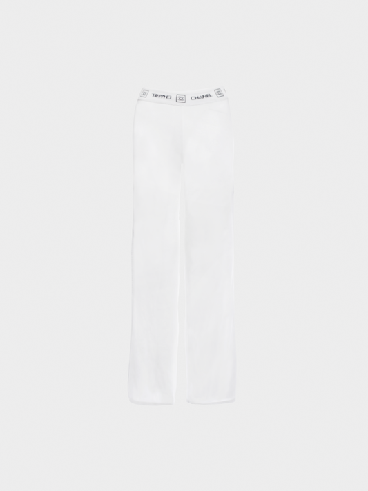 Chanel Cruise 2007 White Mesh Sweatpants
