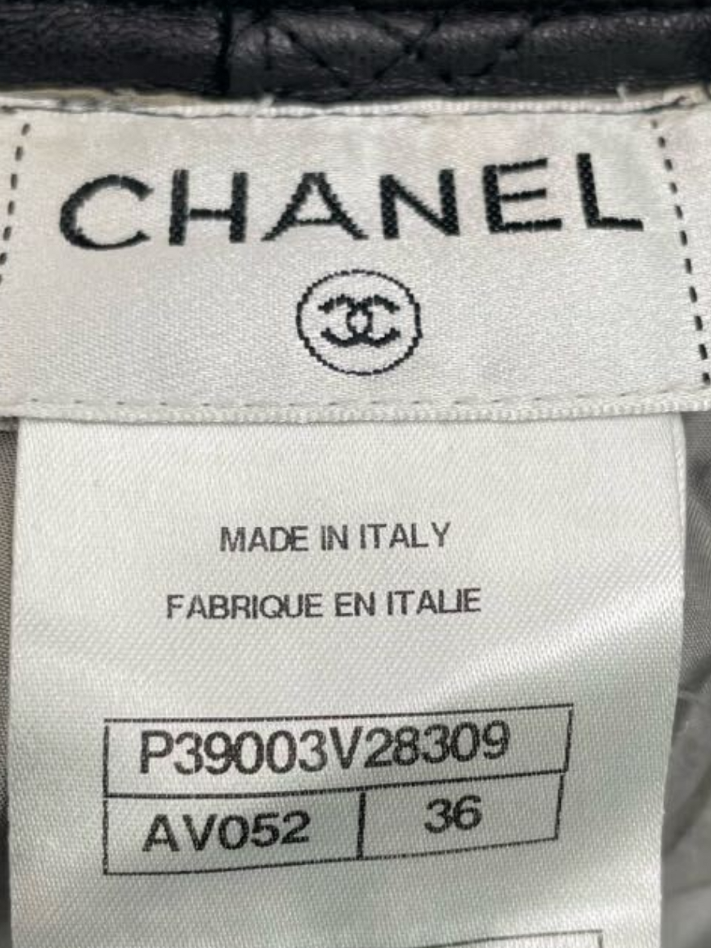 Chanel 2010s Grey Wool and Black Leather 2.55 Trousers