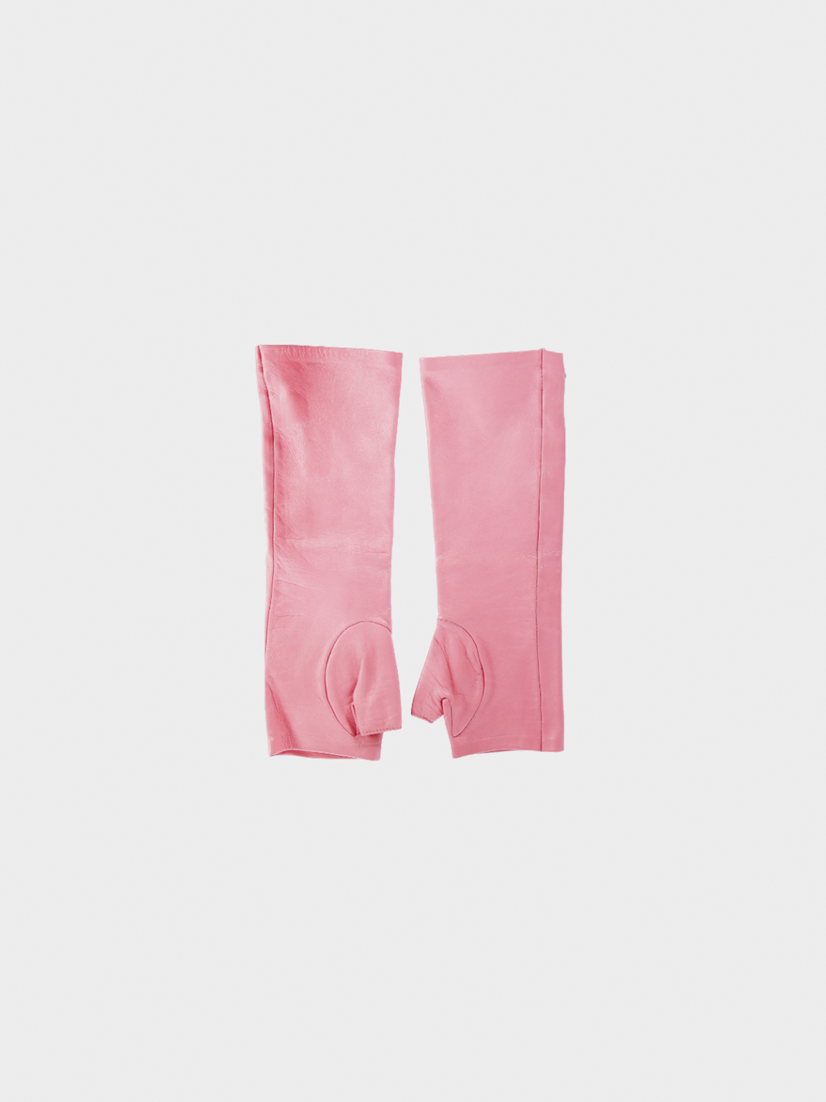 Chanel by Karl Lagerfeld 2000s Pink Leather Arm Warmers