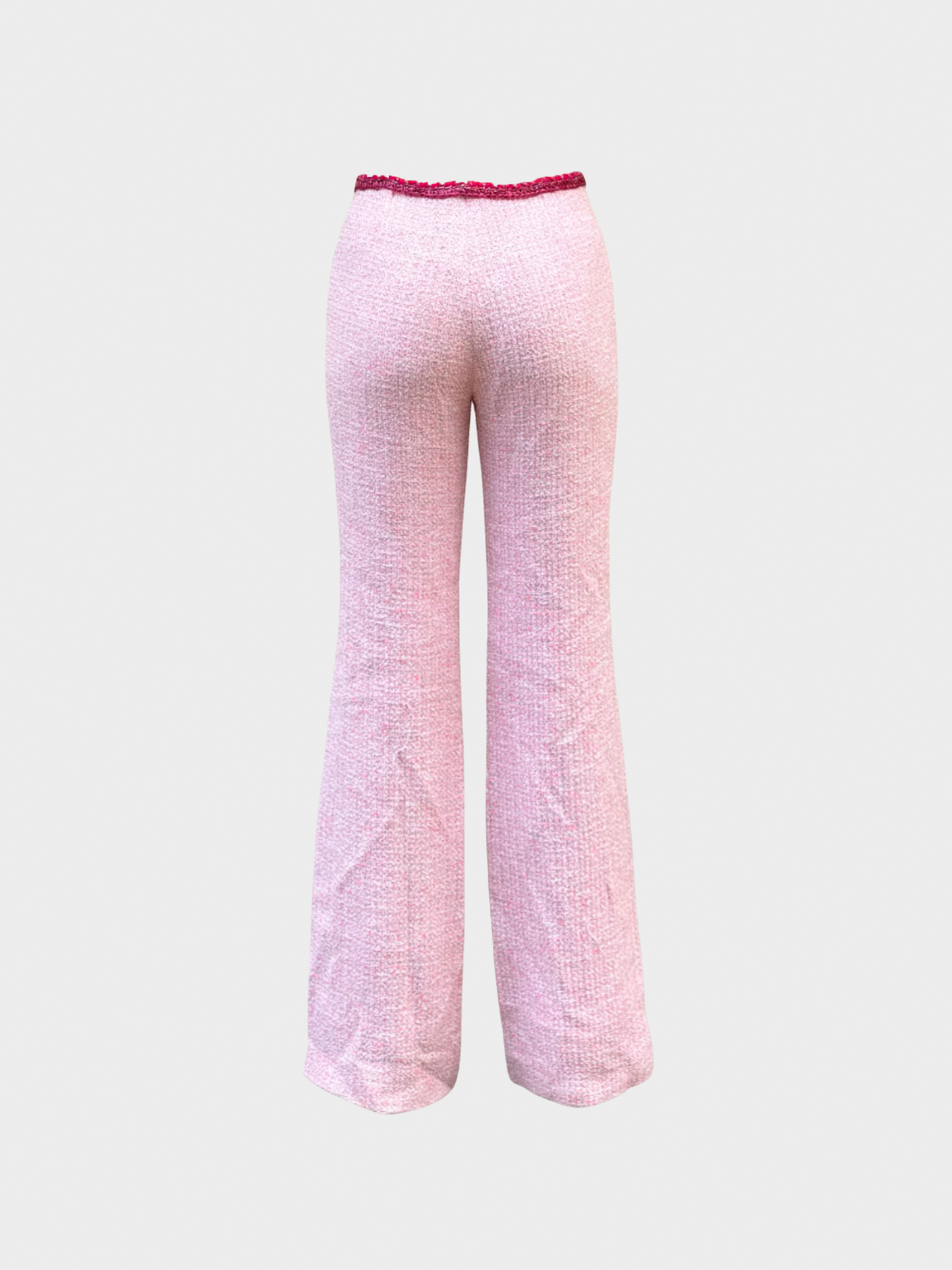 Chanel Cruise 2021 Pink Tweed Trousers